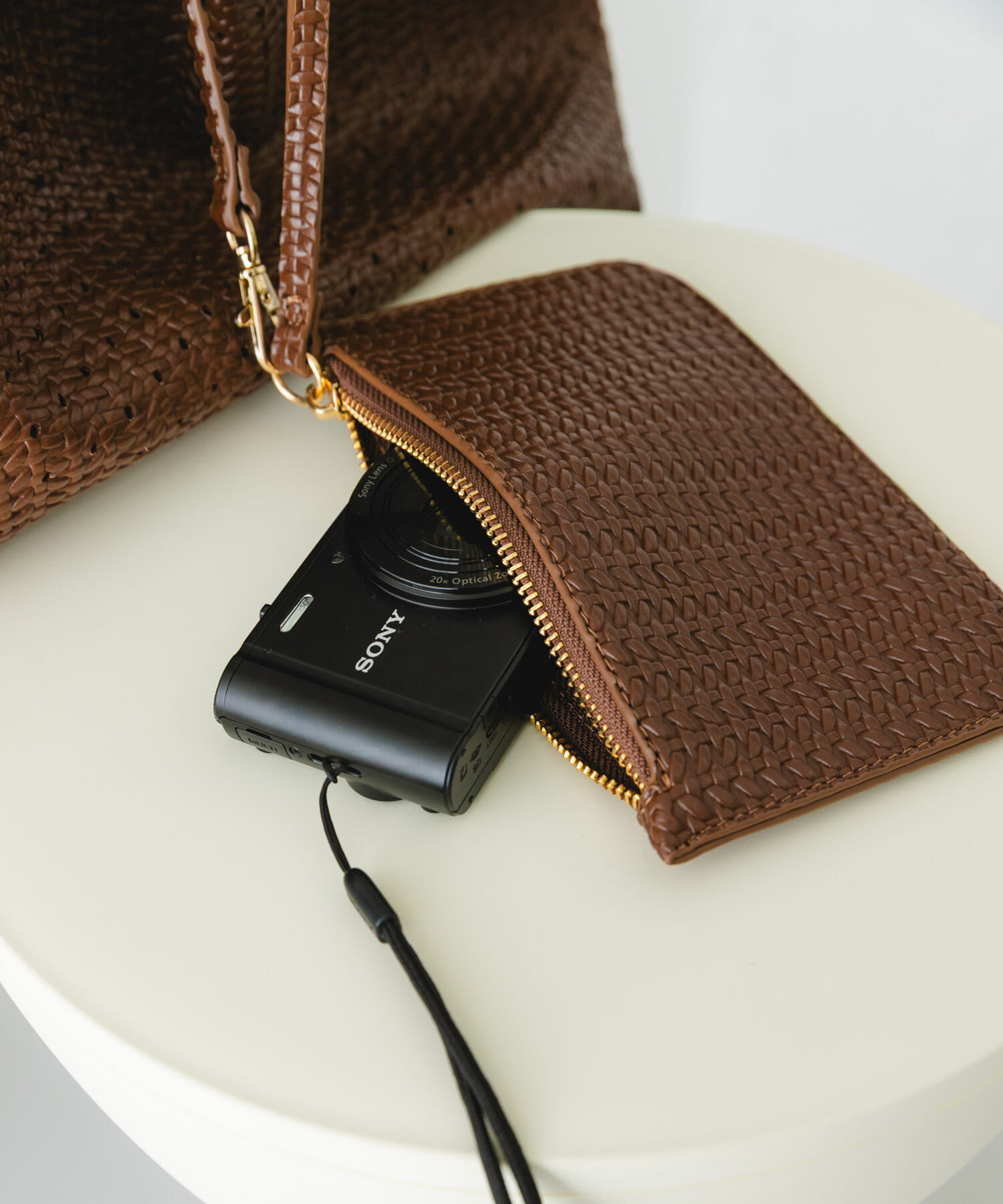 RODE SKO「ポーチ付パンチングラージトートバッグ」|トートバッグ|