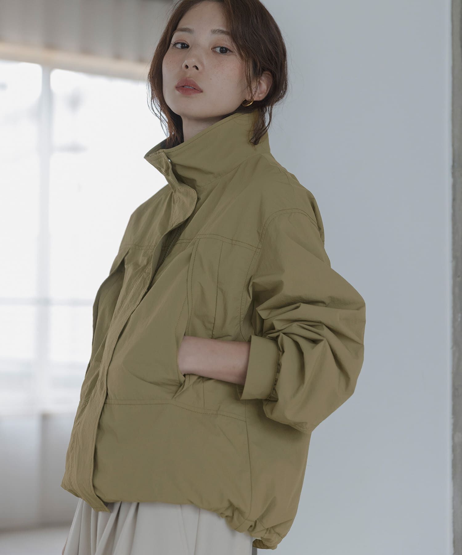 Sonny Label 「撥水スタンドカラーナイロンブルゾン」|その他|