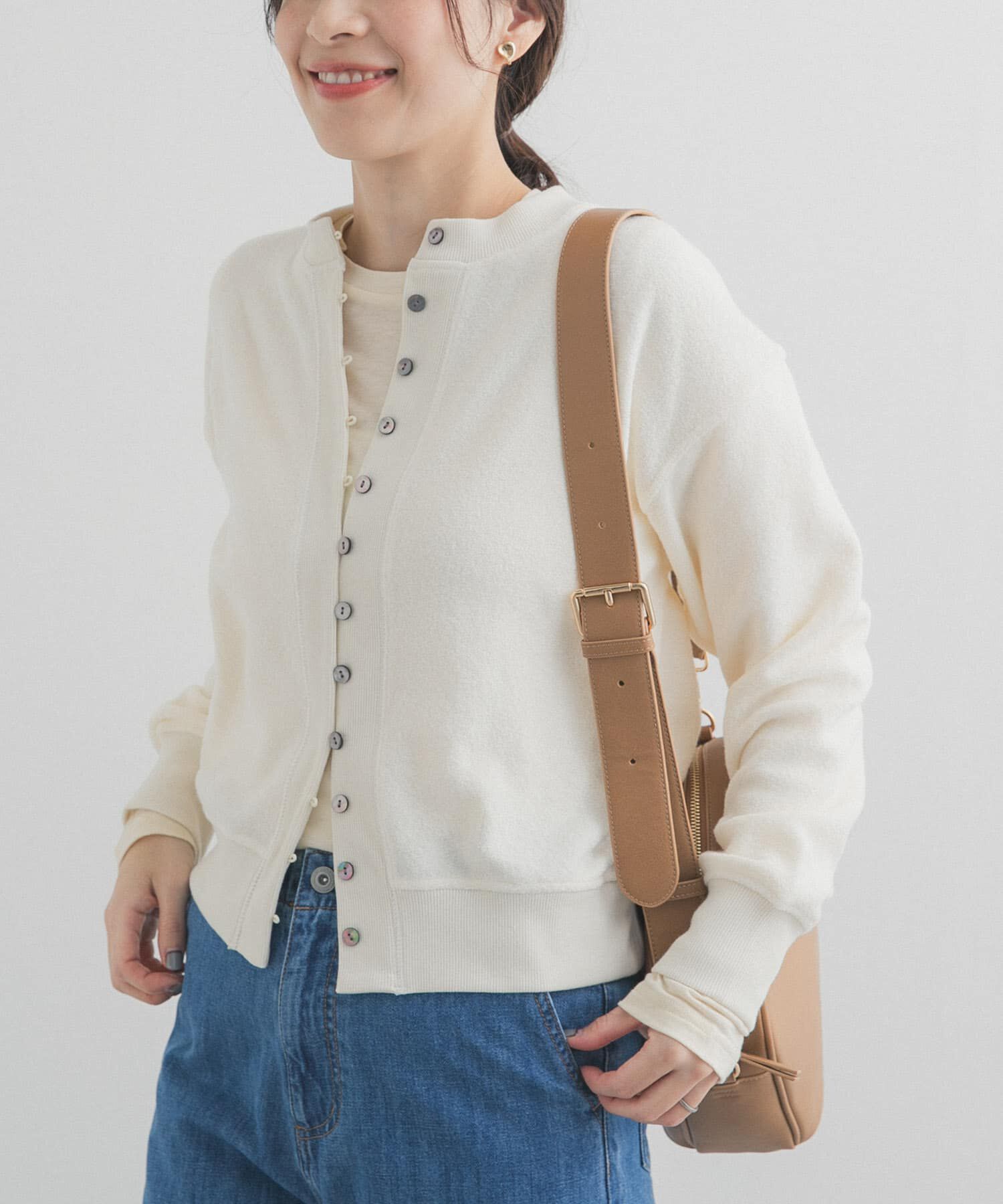 URBAN RESEARCH DOORS「カットブークレーショートカーディガン」|カーディガン|