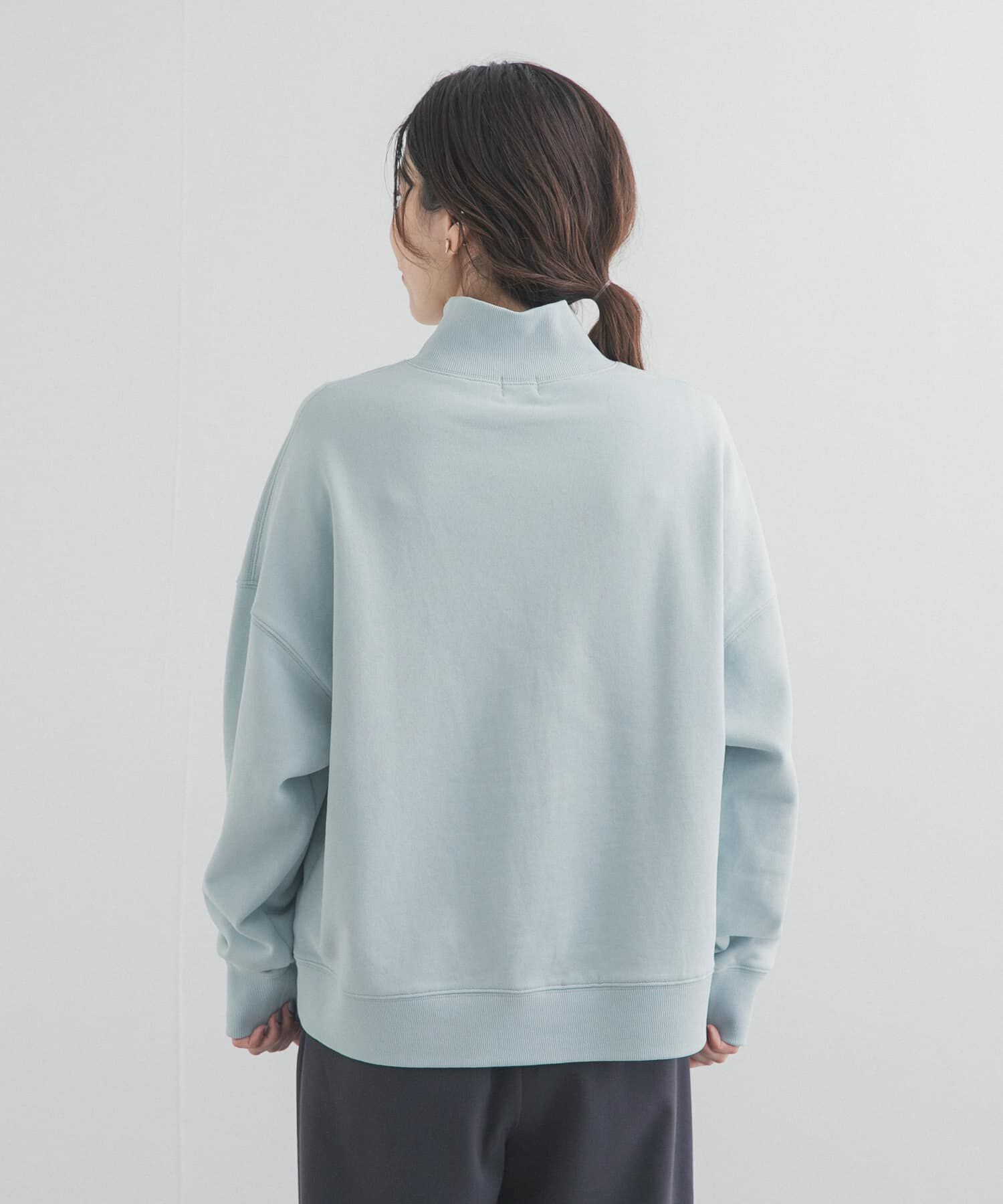 URBAN RESEARCH DOORS「刺繍スタンドカラースウェット」|スウェット・ジャージ|