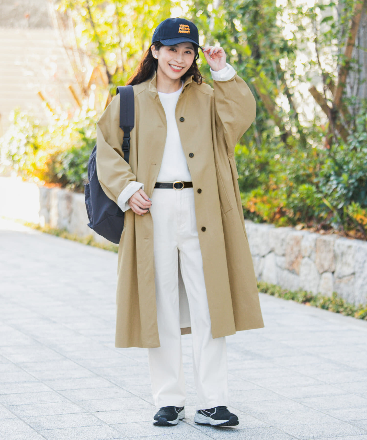 URBAN RESEARCH DOORS「『撥水』BACKヨークスタンドカラーコート」|ノーカラーコート|