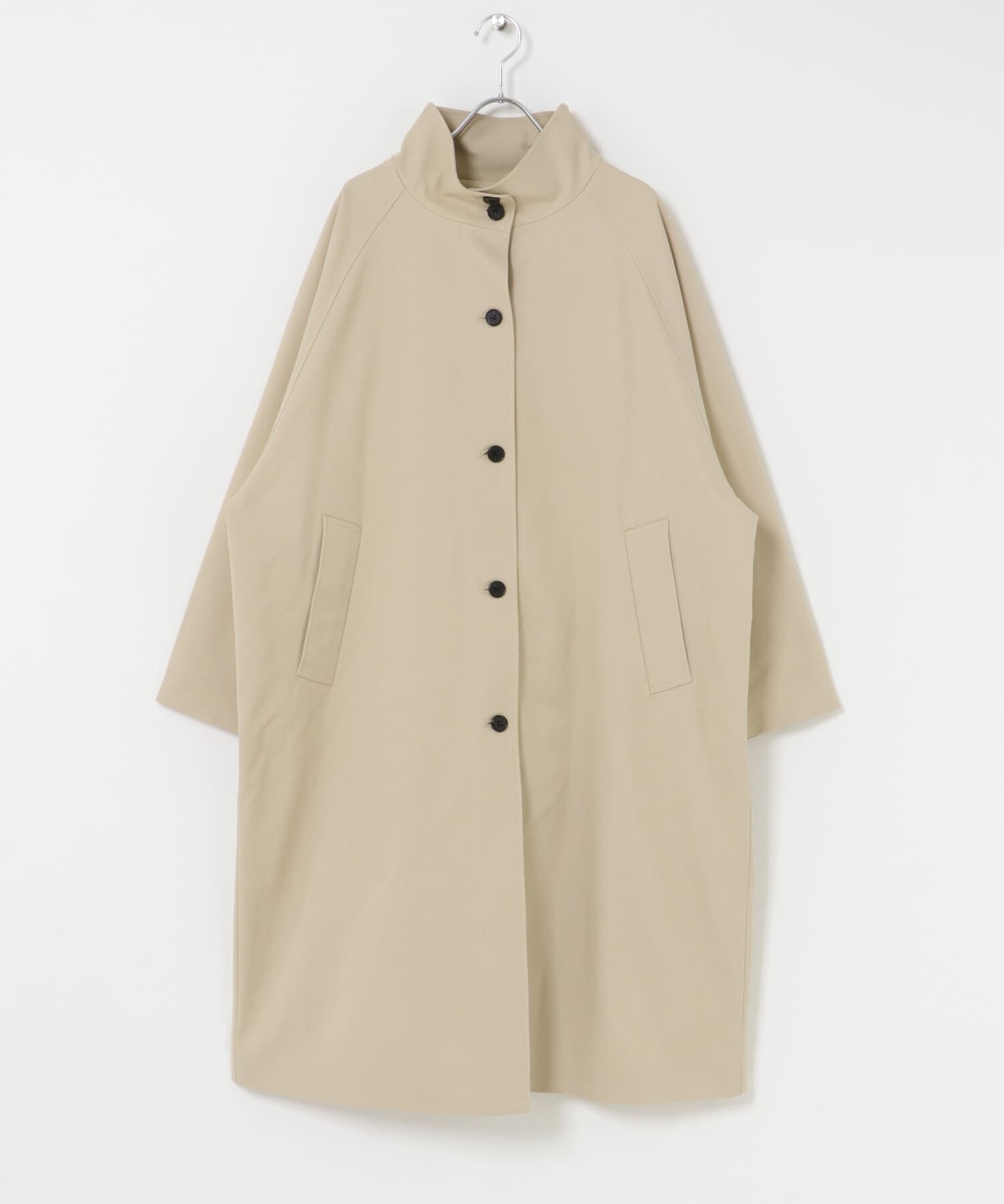 URBAN RESEARCH DOORS「『撥水』BACKヨークスタンドカラーコート」|ノーカラーコート|