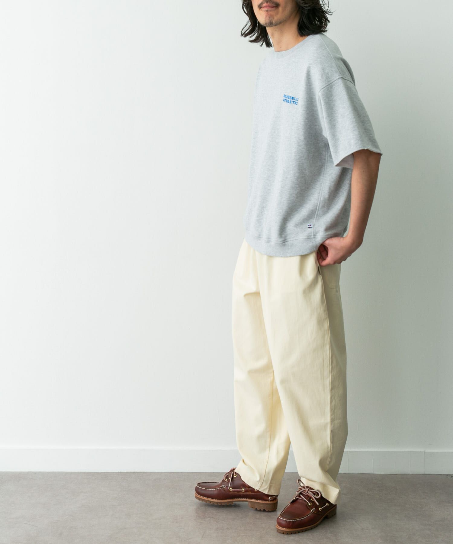 Sonny Label 「『別注』RUSSELL ATHLETIC&times;SonnyLabel　ショートスリーブスウェットTシャツ」|Tシャツ・カットソー|