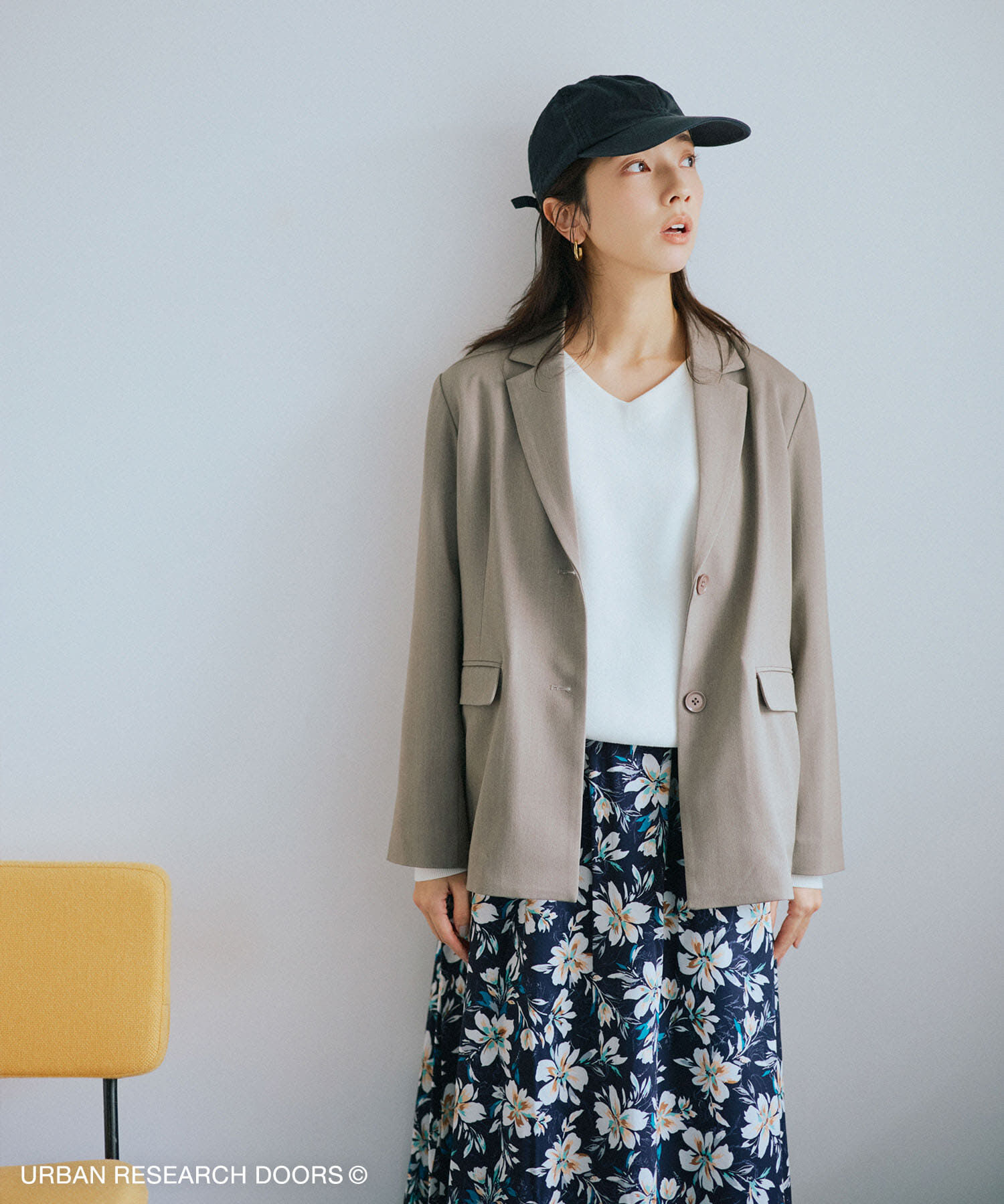 URBAN RESEARCH DOORS「『仁村紗和さん着用』『UR TECH』完声テーラードジャケット」|その他|グレー系その他