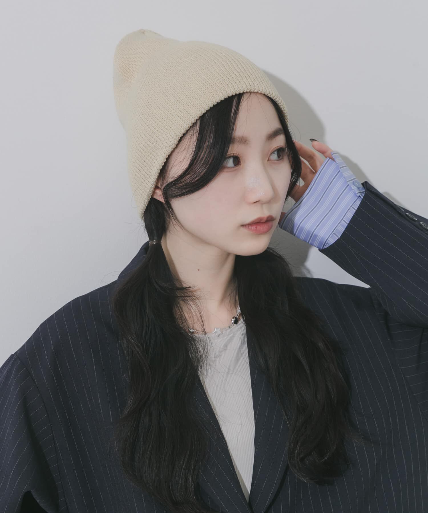 SMELLY「コットンリブビーニー」|ニット帽|