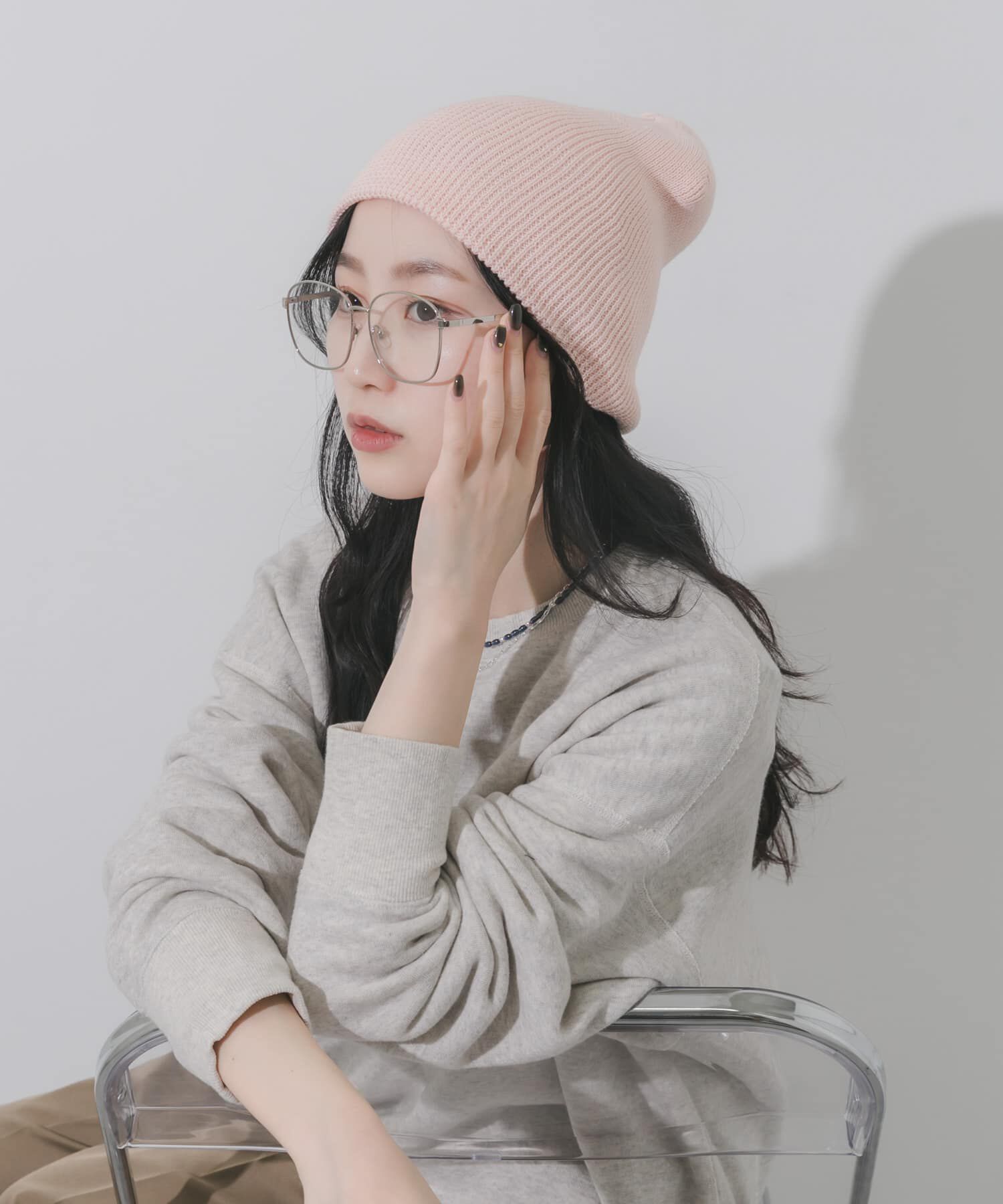 SMELLY「コットンリブビーニー」|ニット帽|