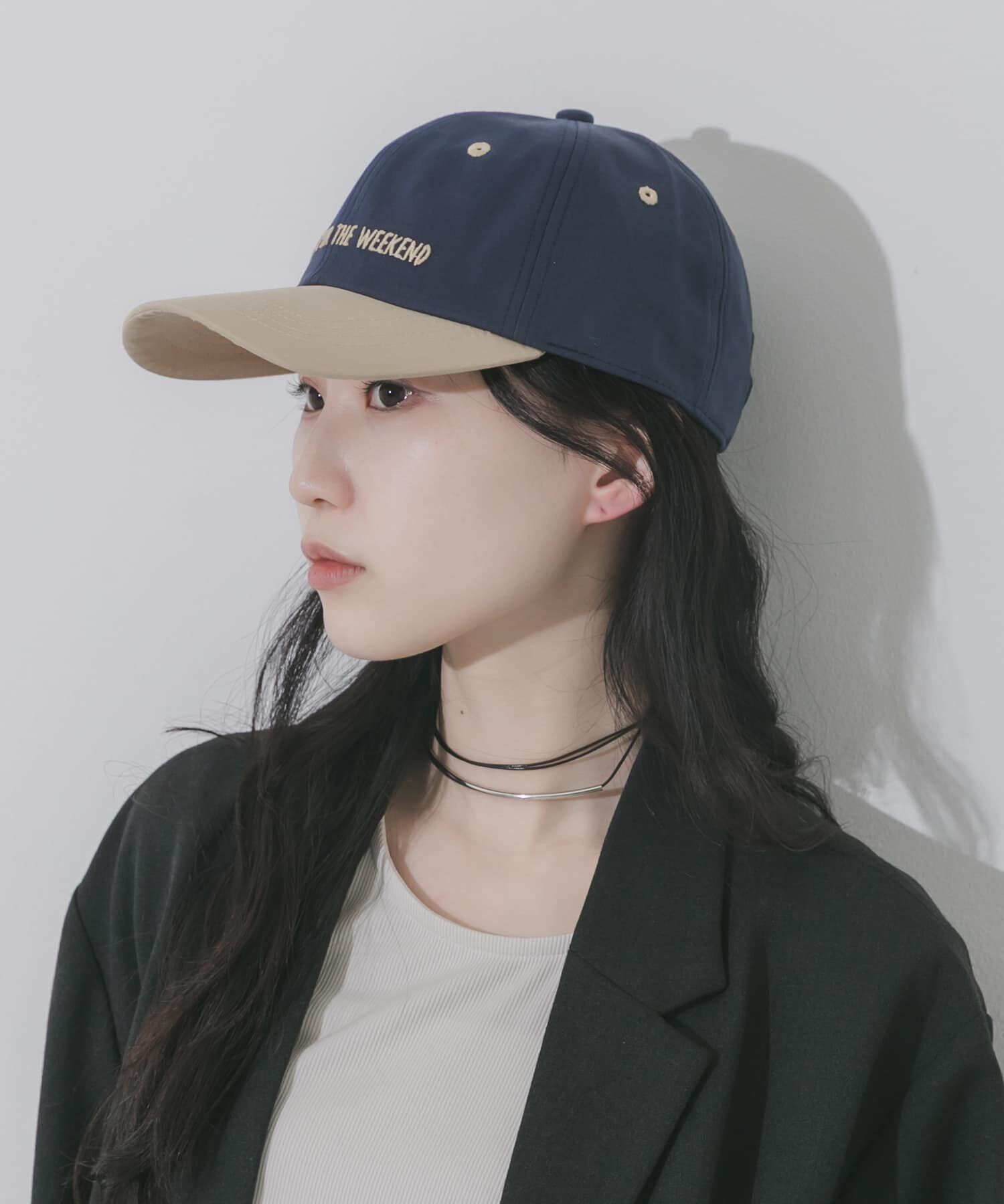 SMELLY「weekendバイカラーキャップ」|キャップ・キャスケット|ネイビー