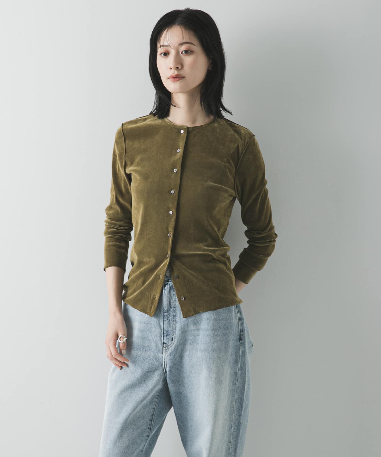 URBAN RESEARCH「シアーフロッキーコンパクトカーディガン」|カーディガン|