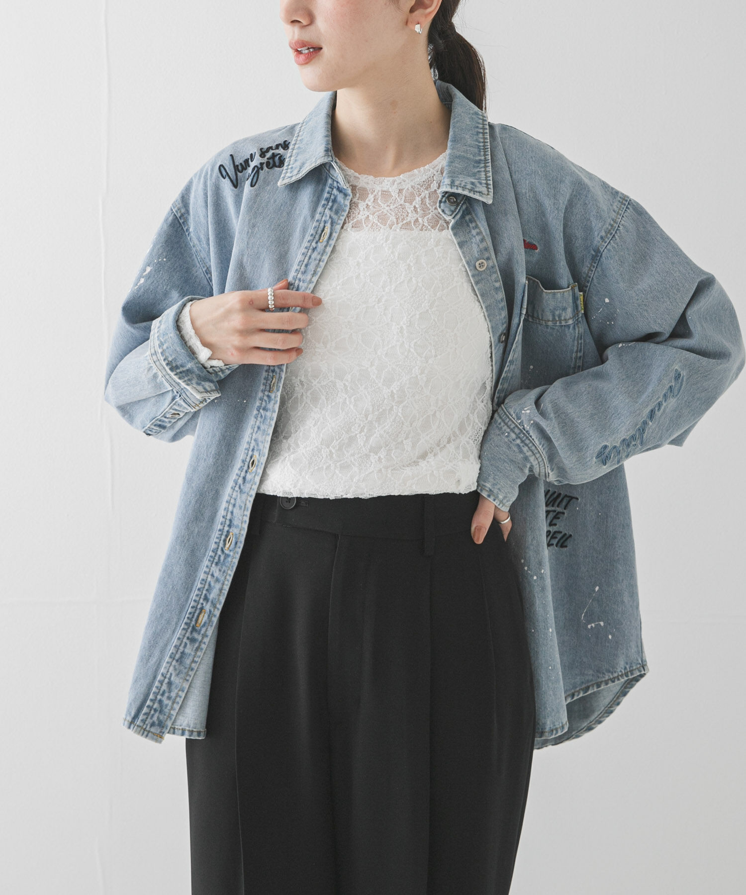 URBAN RESEARCH「ストレッチレーストップス」|Tシャツ・カットソー|