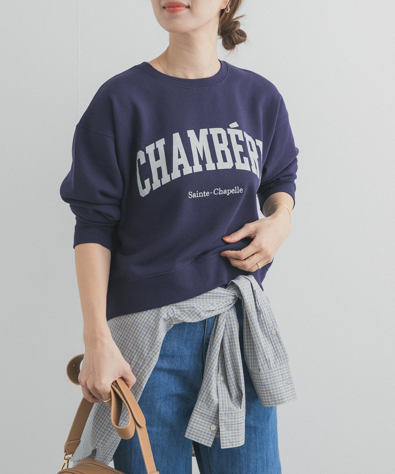 URBAN RESEARCH DOORS「カレッジロゴ刺繍スウェット」|スウェット・ジャージ|