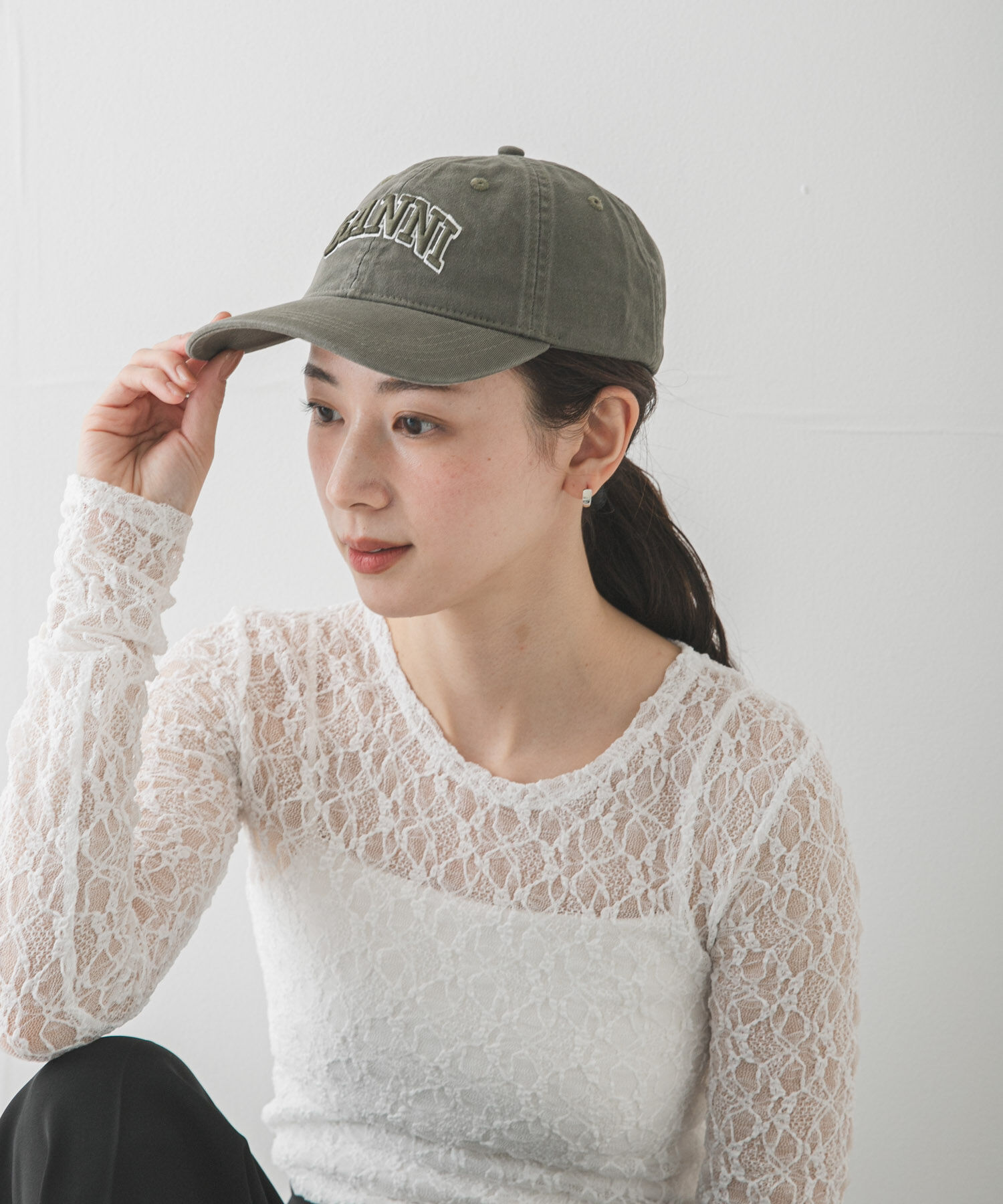 URBAN RESEARCH「GANNI　WASHED COTTON CANVAS CAP」|キャップ・キャスケット|