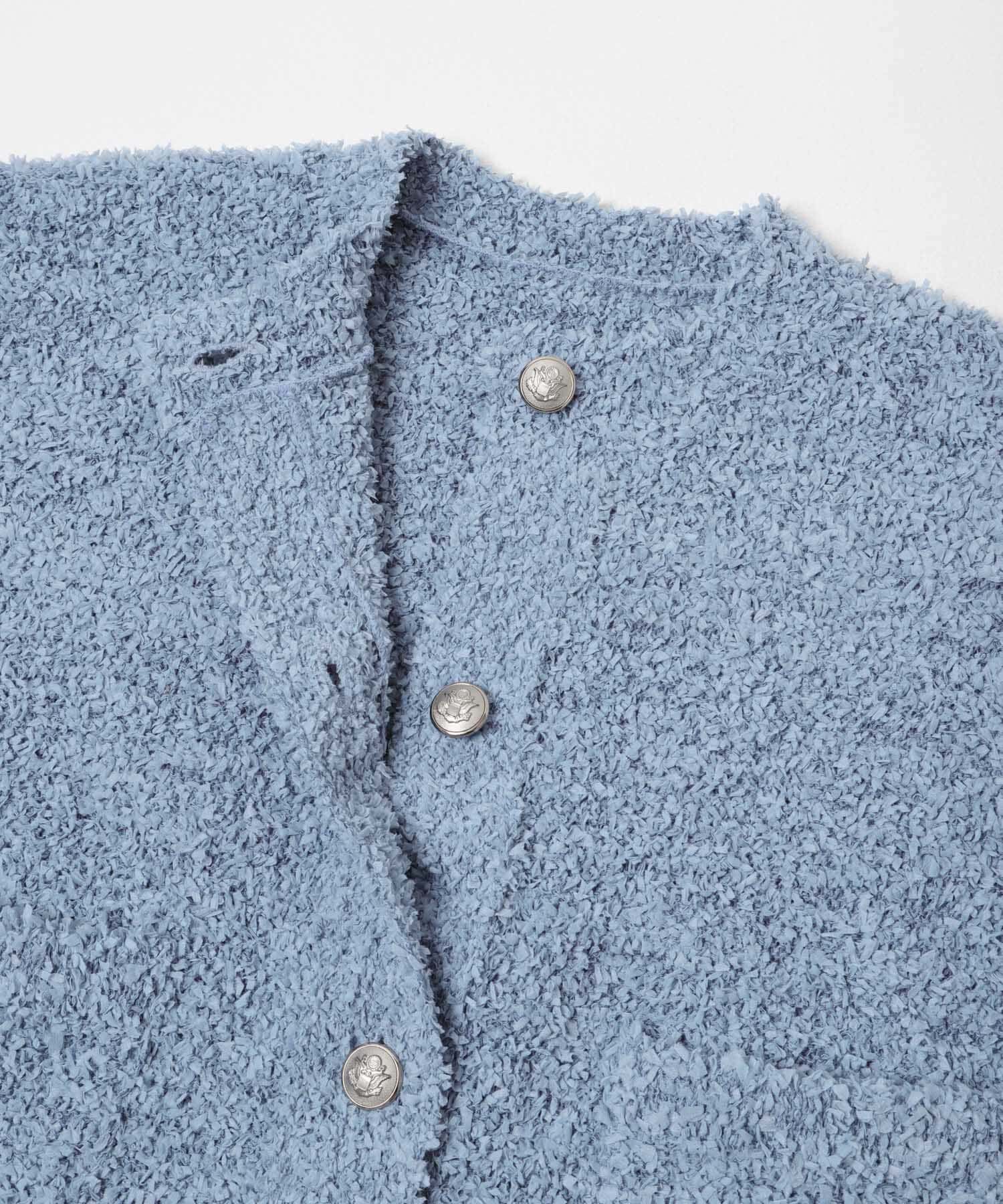 URBAN RESEARCH ROSSO「ニットツイードショートカーディガン」|カーディガン|