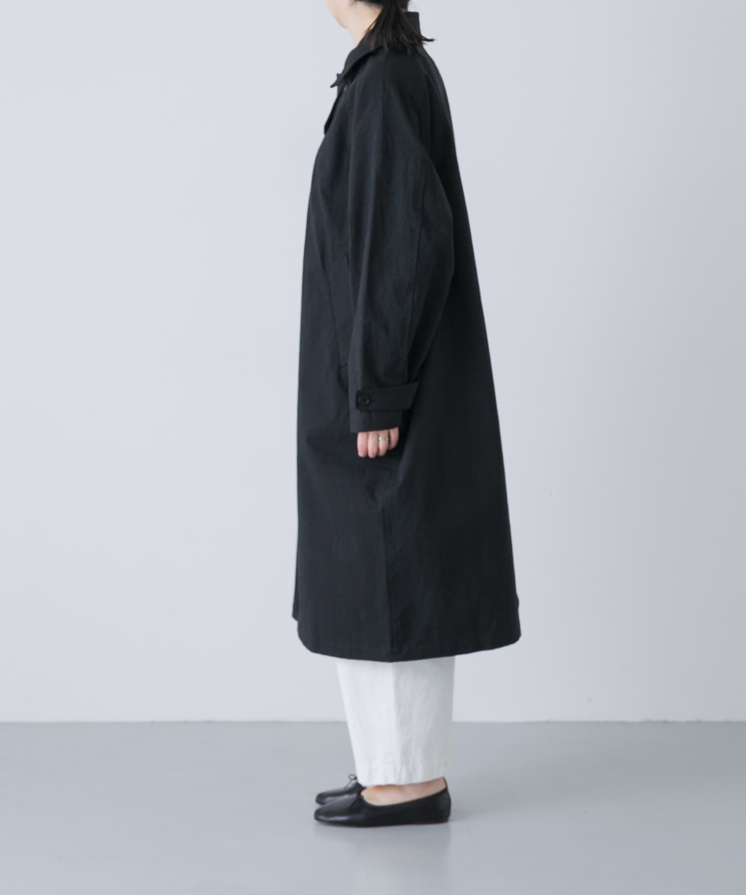 かぐれ「コットンバルコート」|ステンカラーコート|