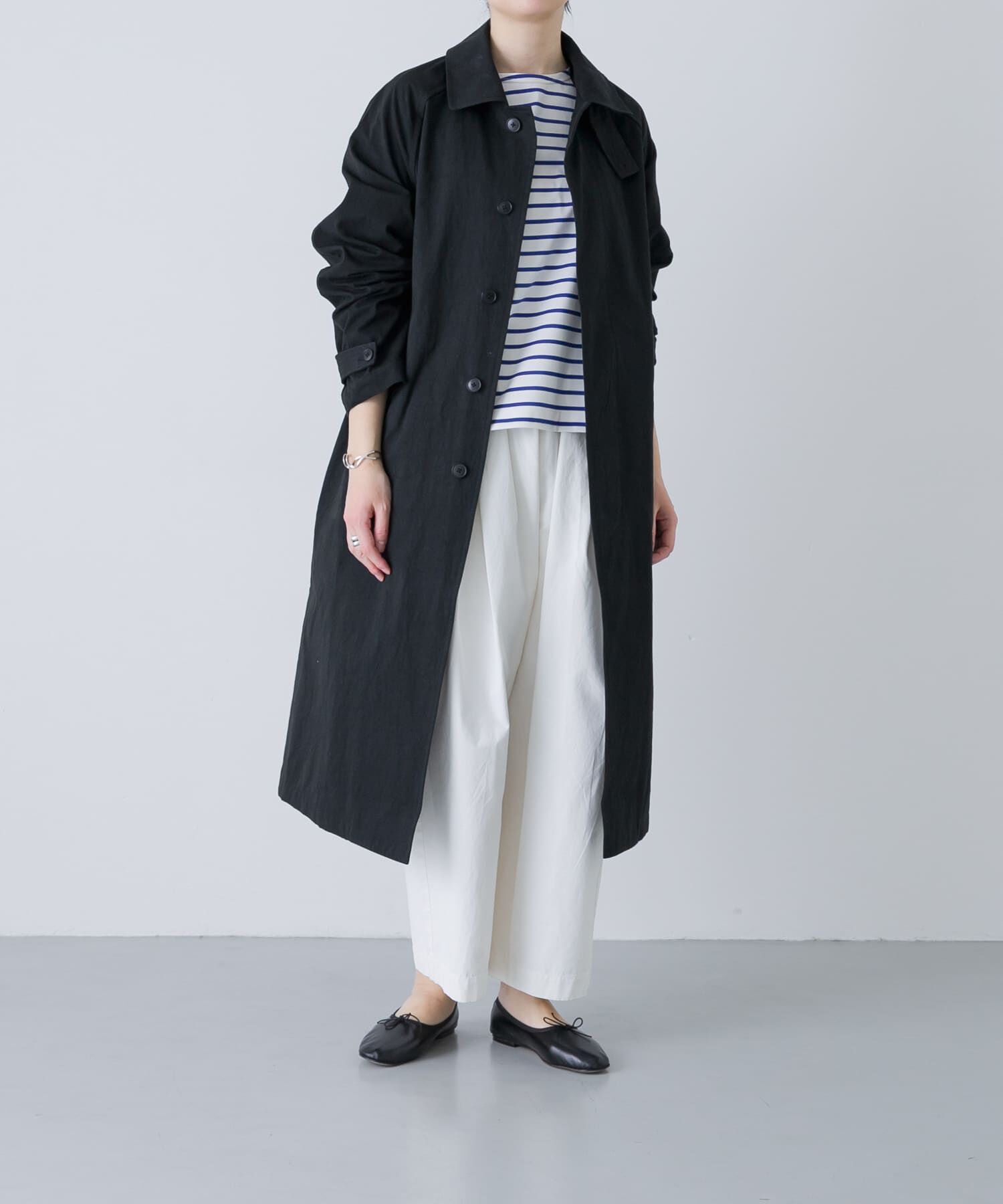 かぐれ「コットンバルコート」|ステンカラーコート|