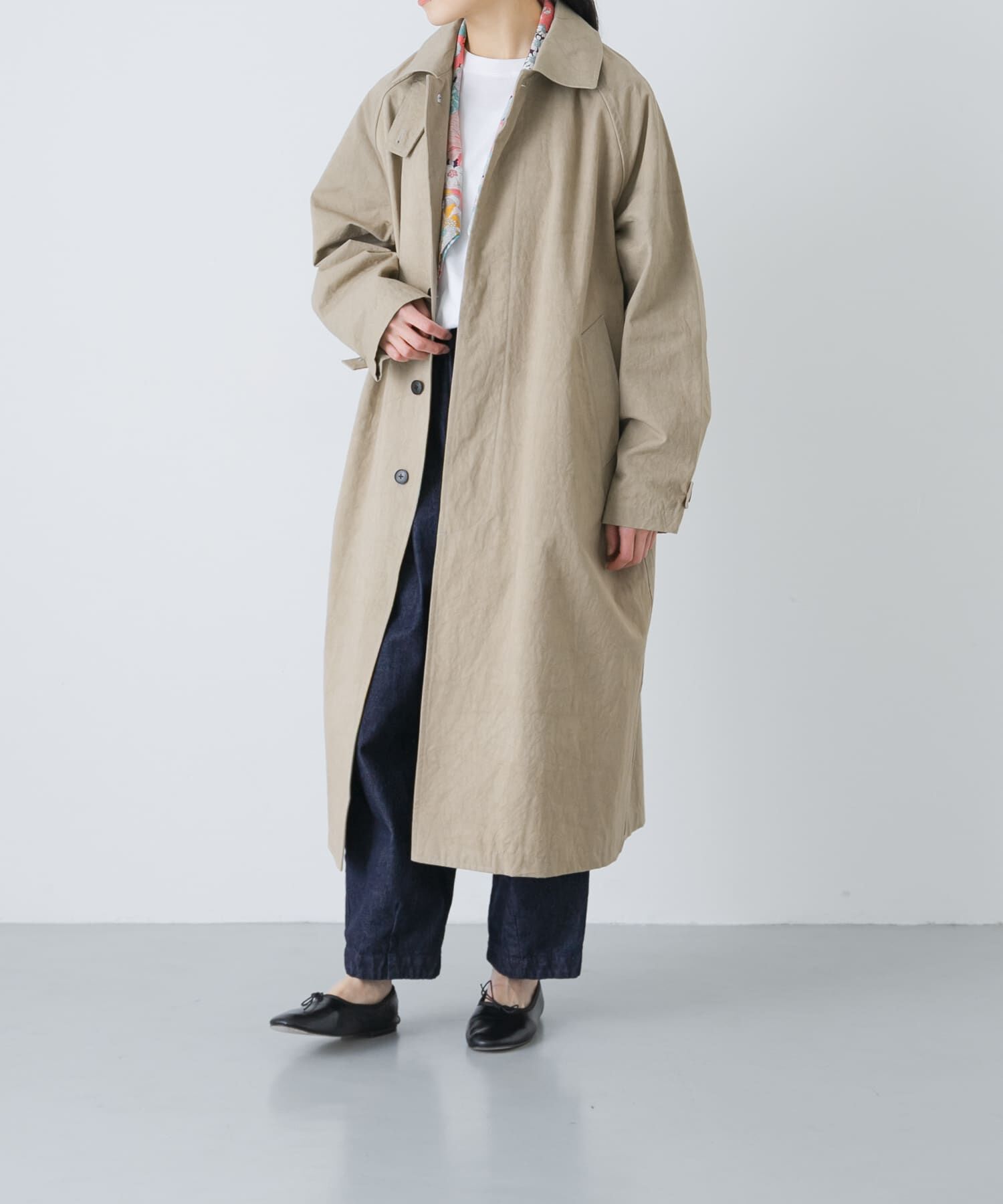 かぐれ「コットンバルコート」|ステンカラーコート|