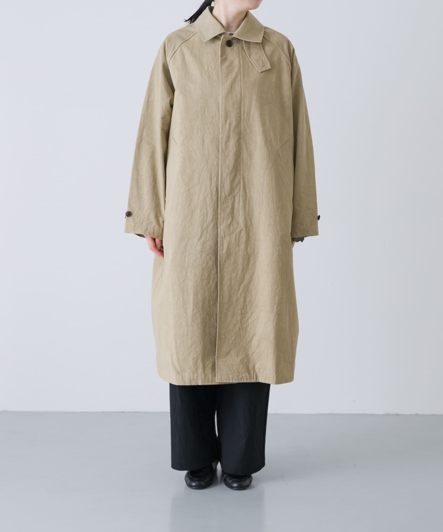 かぐれ「コットンバルコート」|ステンカラーコート|