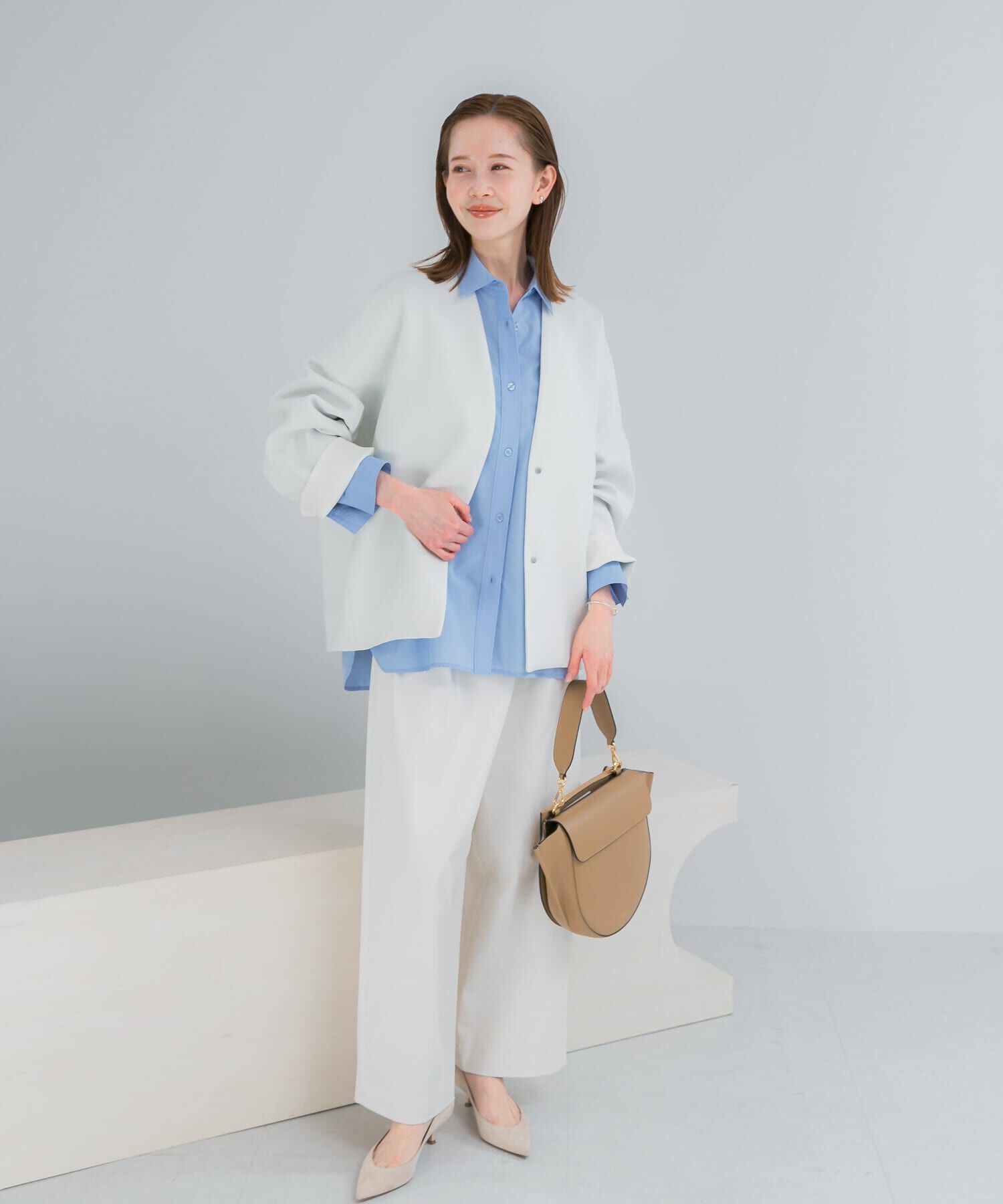 URBAN RESEARCH ROSSO「『一部別注カラー』ELENDEEK　FORM SHORT COAT」|ノーカラージャケット|