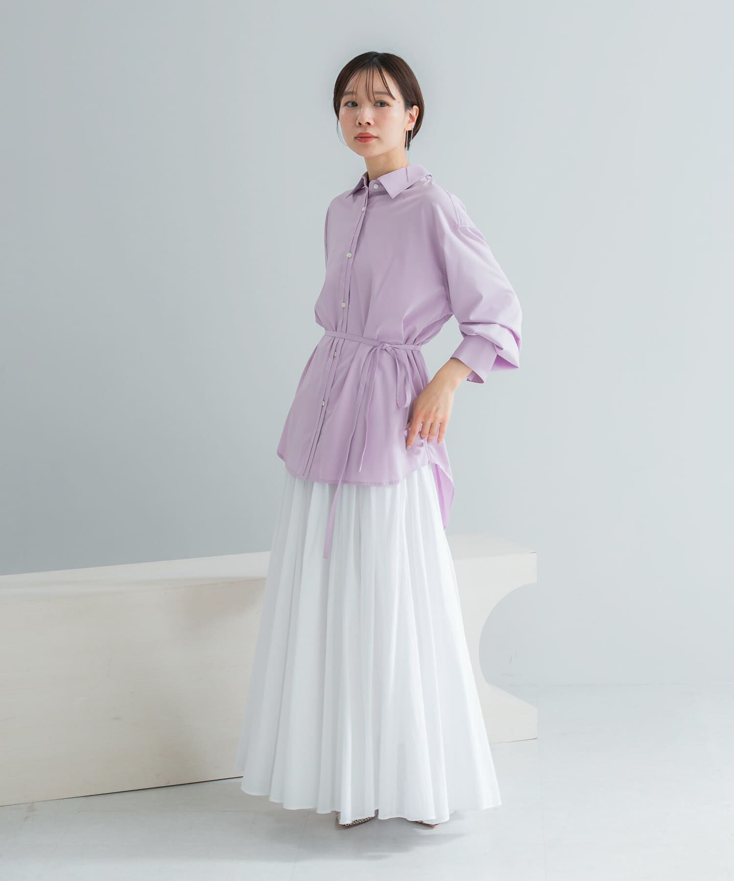 URBAN RESEARCH ROSSO「コットンボリュームマキシスカート」|スカート|