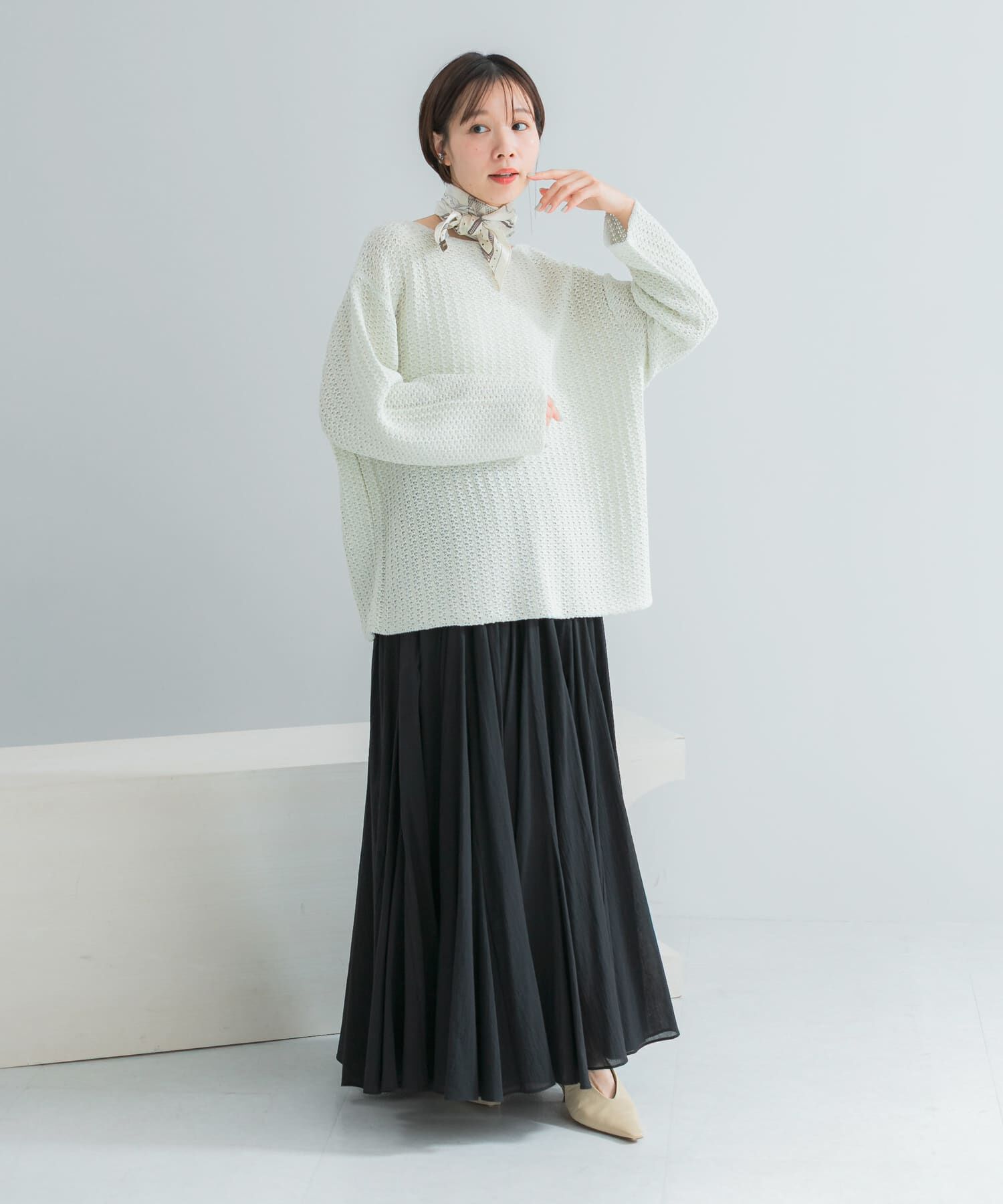 URBAN RESEARCH ROSSO「コットンボリュームマキシスカート」|スカート|