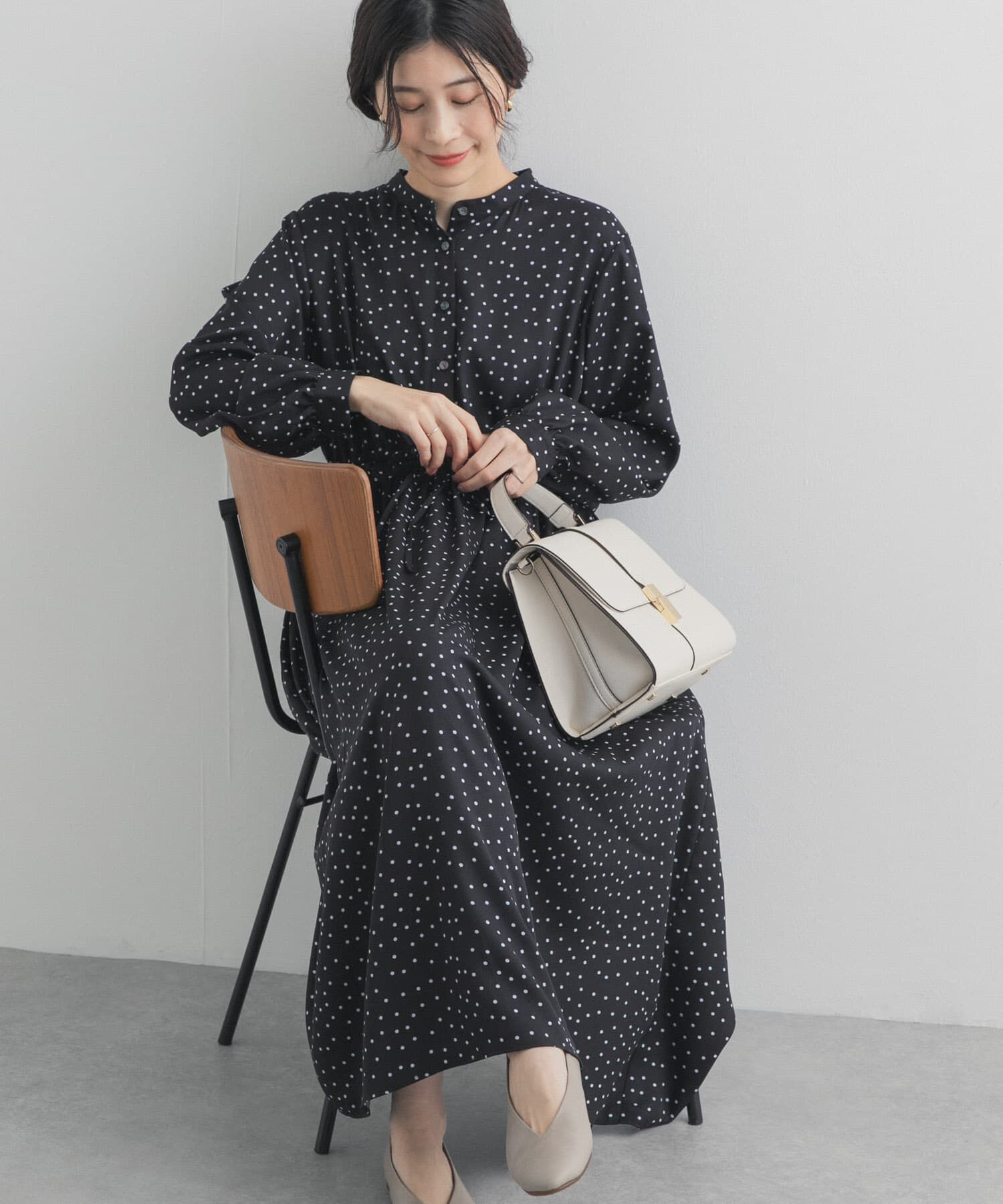 URBAN RESEARCH DOORS「ドットプリントワンピース」|ワンピース|