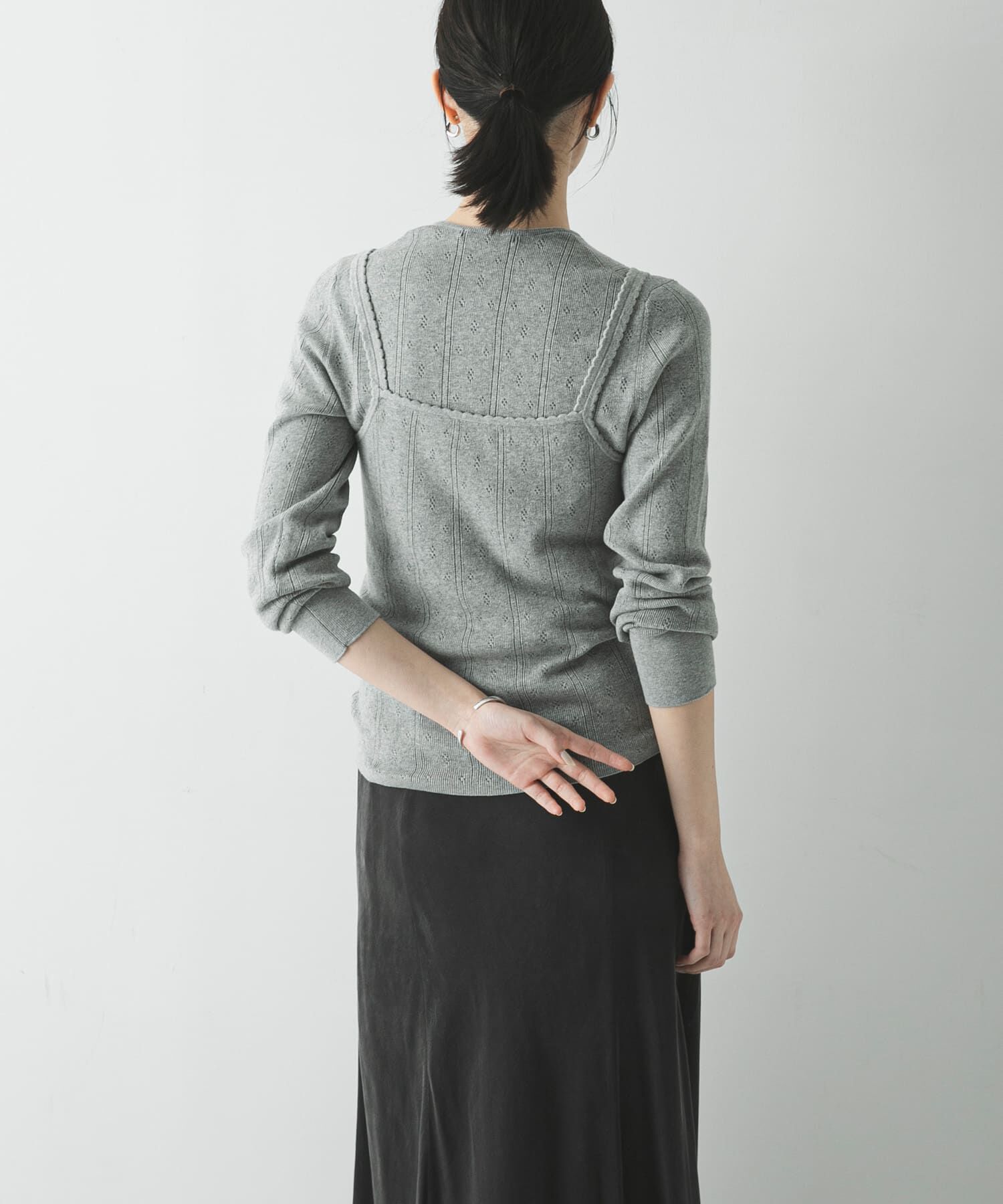 URBAN RESEARCH「パターンメッシュニットキャミソール」|ニット・セーター|