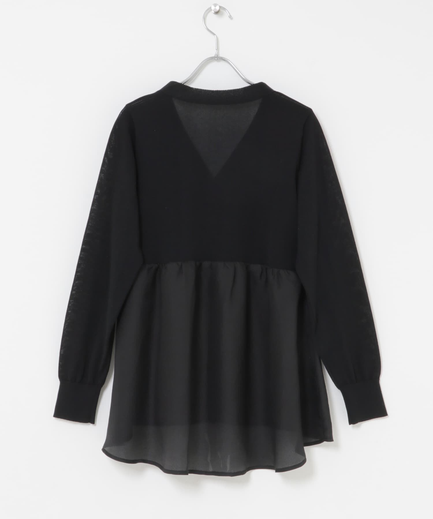 URBAN RESEARCH ROSSO「『WEB限定』ドッキングペプラムカーディガン」|ニット・セーター|