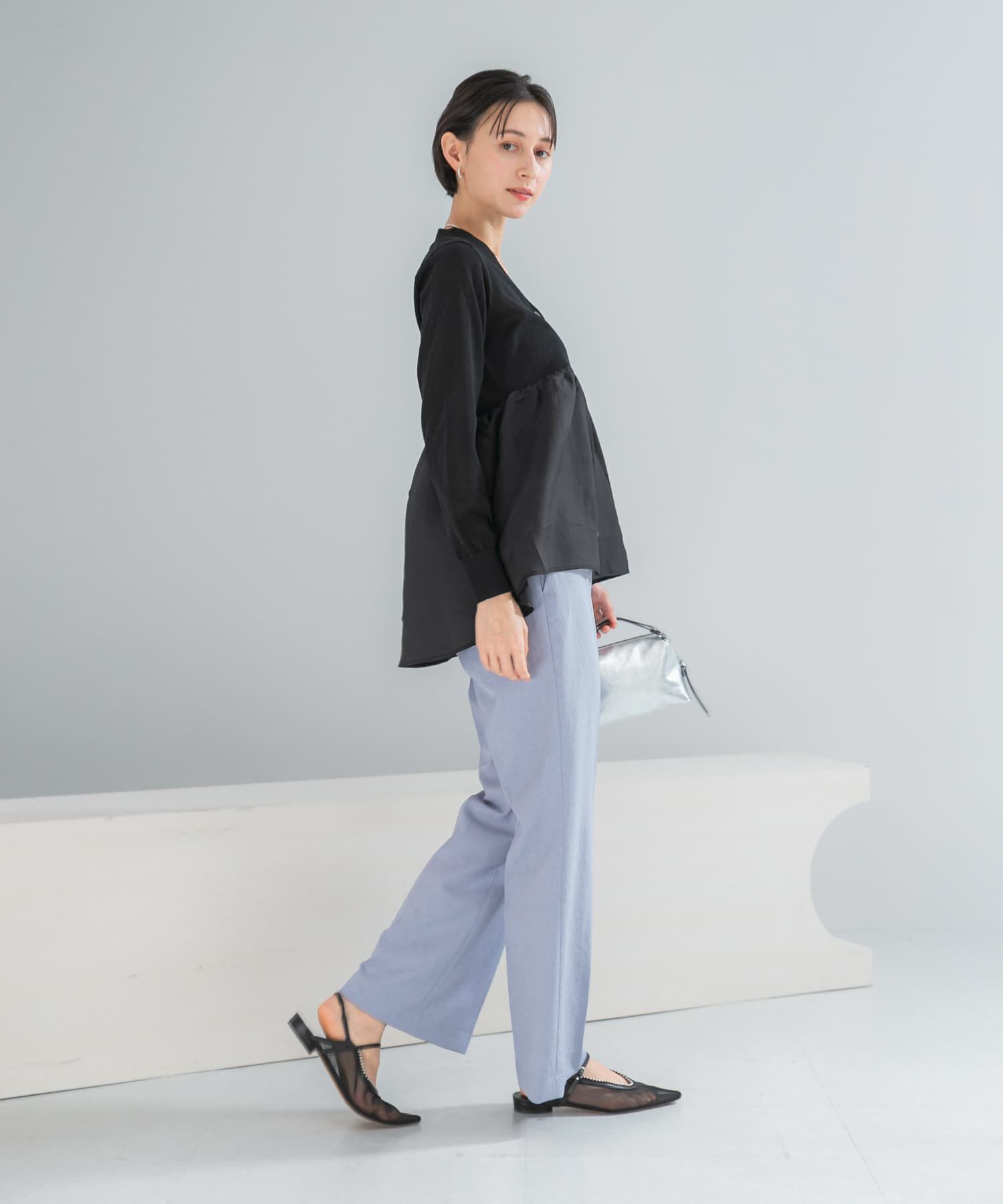 URBAN RESEARCH ROSSO「『WEB限定』ドッキングペプラムカーディガン」|ニット・セーター|