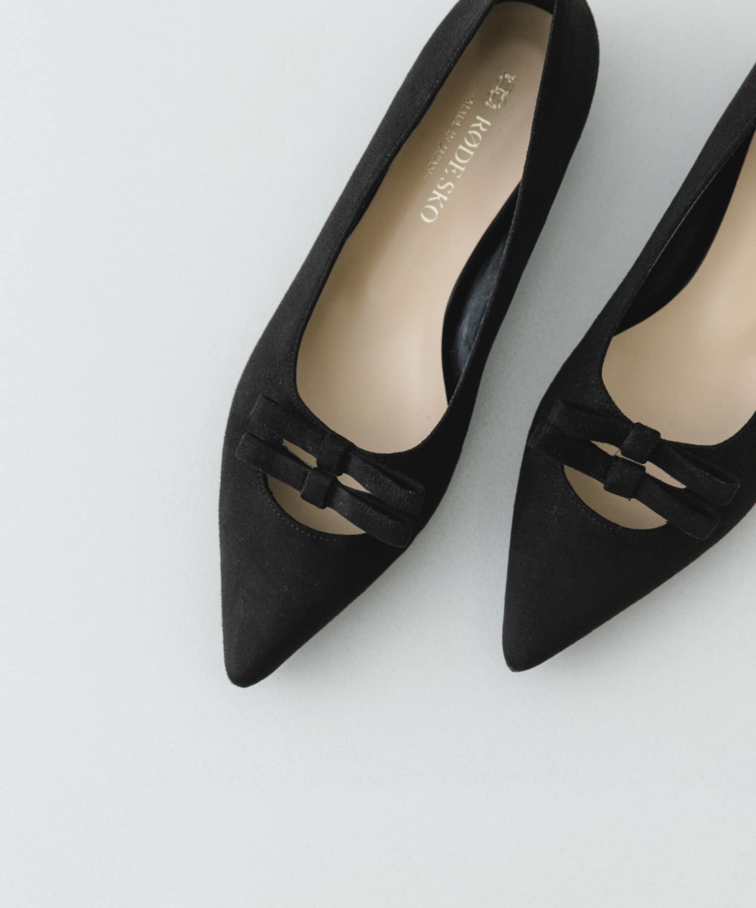 RODE SKO「『MADE IN JAPAN』 ダブルリボンフラットパンプス」|パンプス|