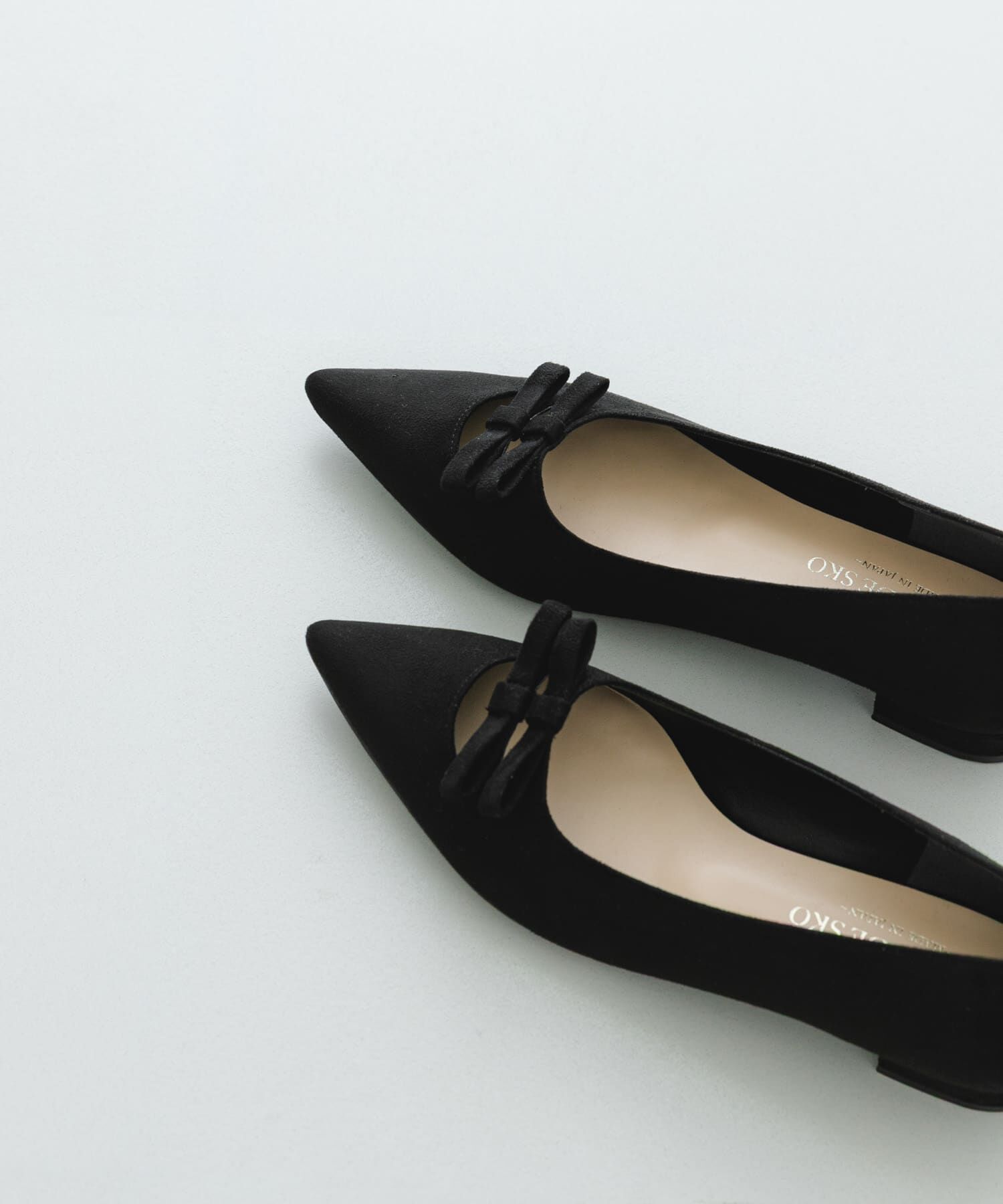 RODE SKO「『MADE IN JAPAN』 ダブルリボンフラットパンプス」|パンプス|