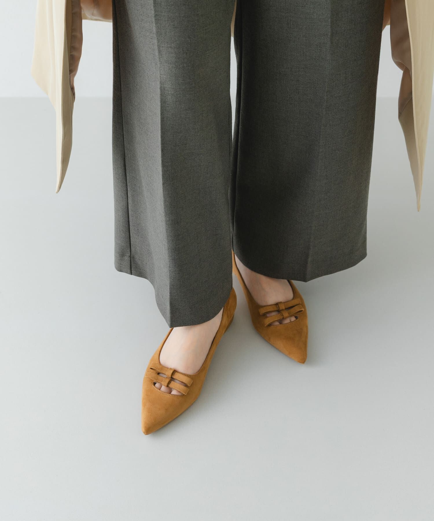 RODE SKO「『MADE IN JAPAN』 ダブルリボンフラットパンプス」|パンプス|