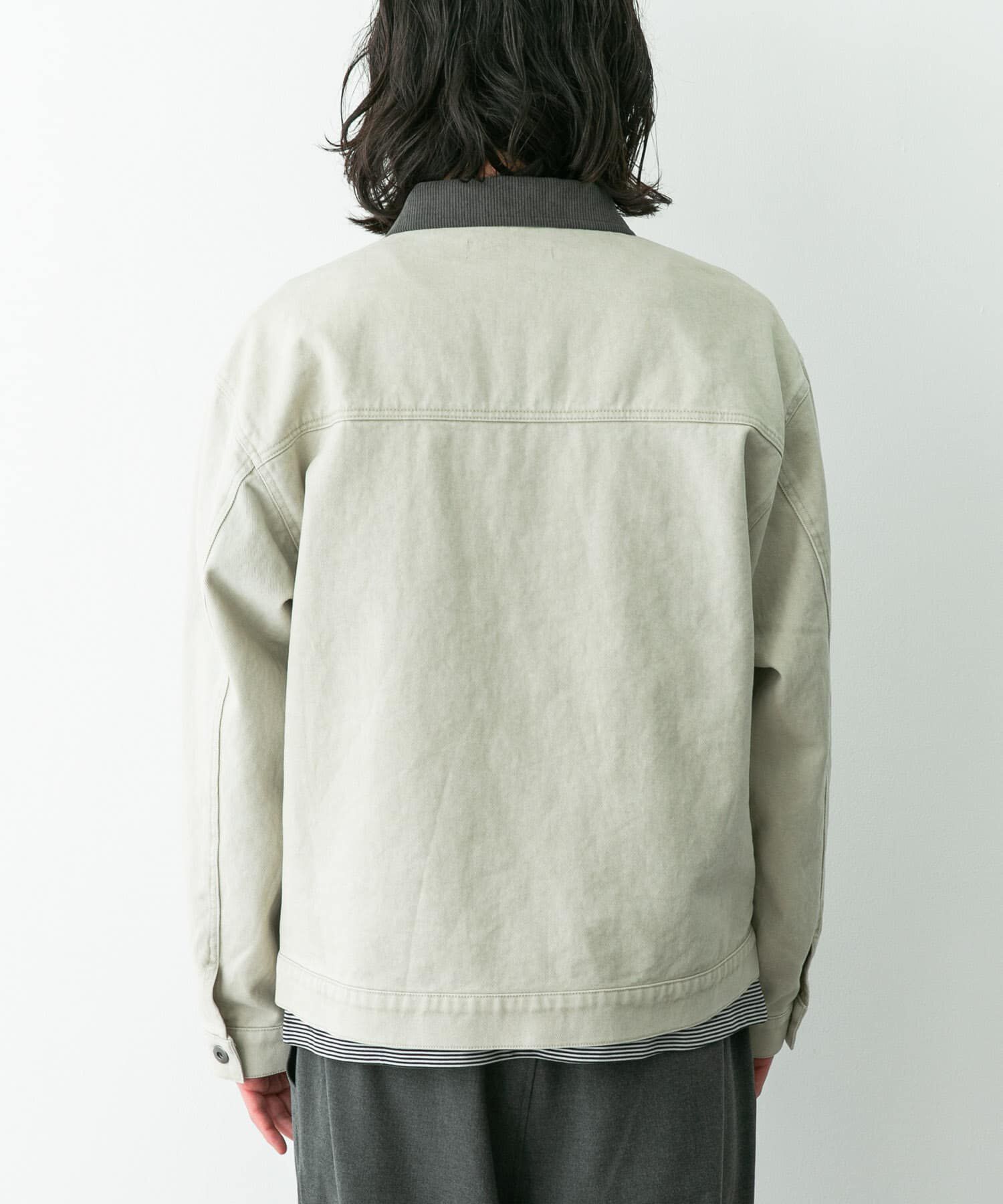 Sonny Label 「ウォッシュドツイル襟切替ジャケット」|ブルゾン・スタジャン|