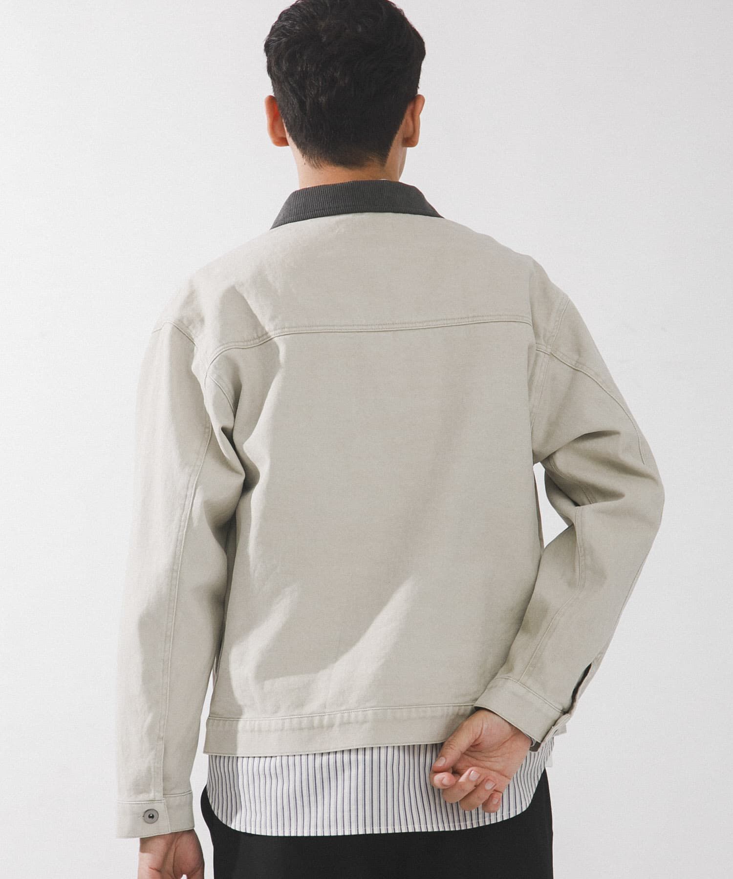 Sonny Label 「ウォッシュドツイル襟切替ジャケット」|ブルゾン・スタジャン|