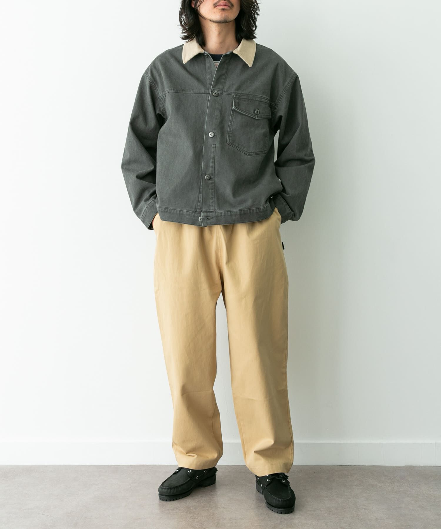 Sonny Label 「ウォッシュドツイル襟切替ジャケット」|ブルゾン・スタジャン|