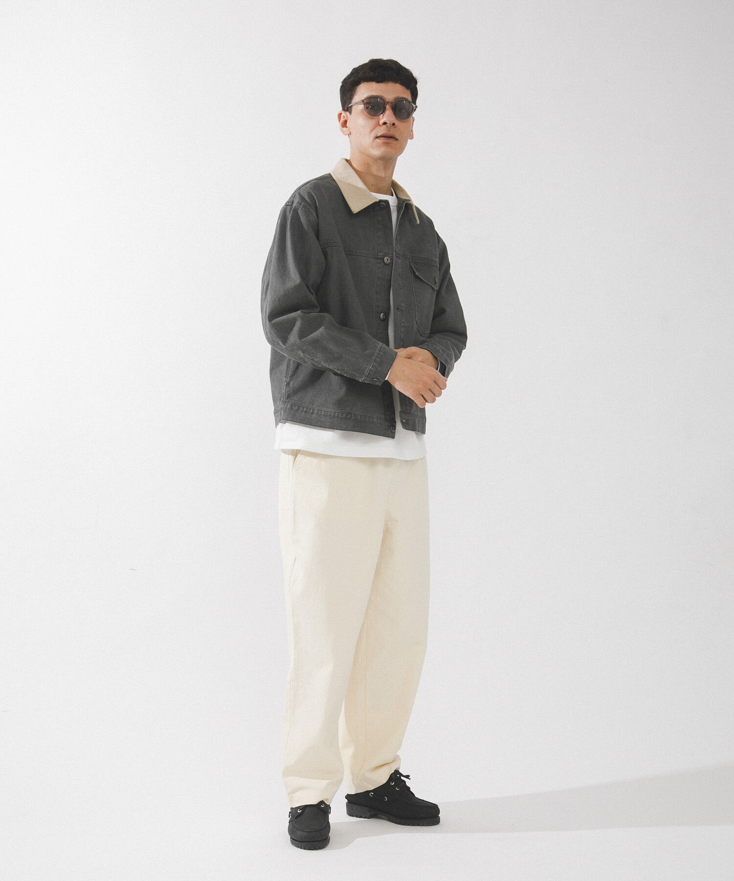 Sonny Label 「ウォッシュドツイル襟切替ジャケット」|ブルゾン・スタジャン|