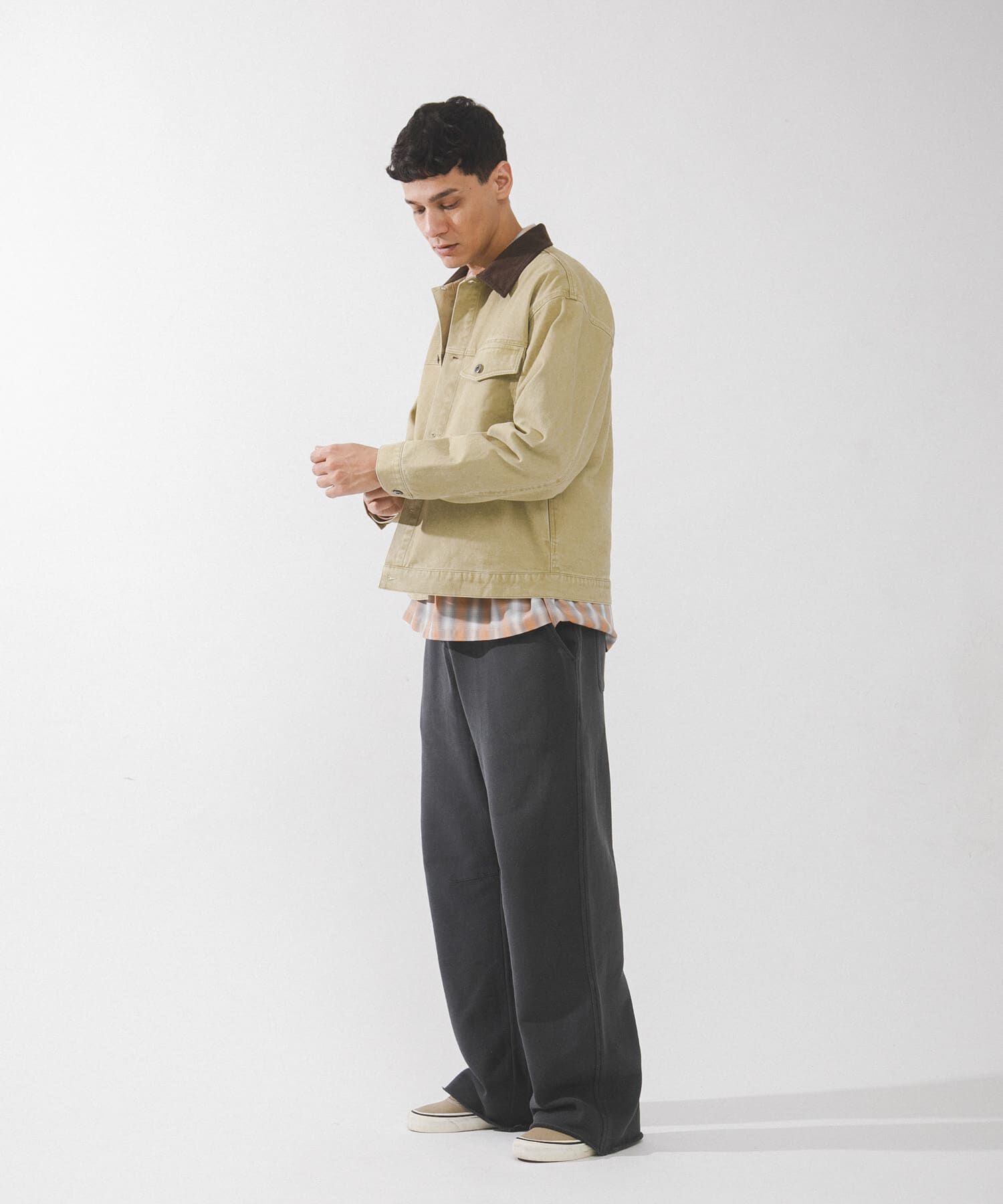 Sonny Label 「ウォッシュドツイル襟切替ジャケット」|ブルゾン・スタジャン|