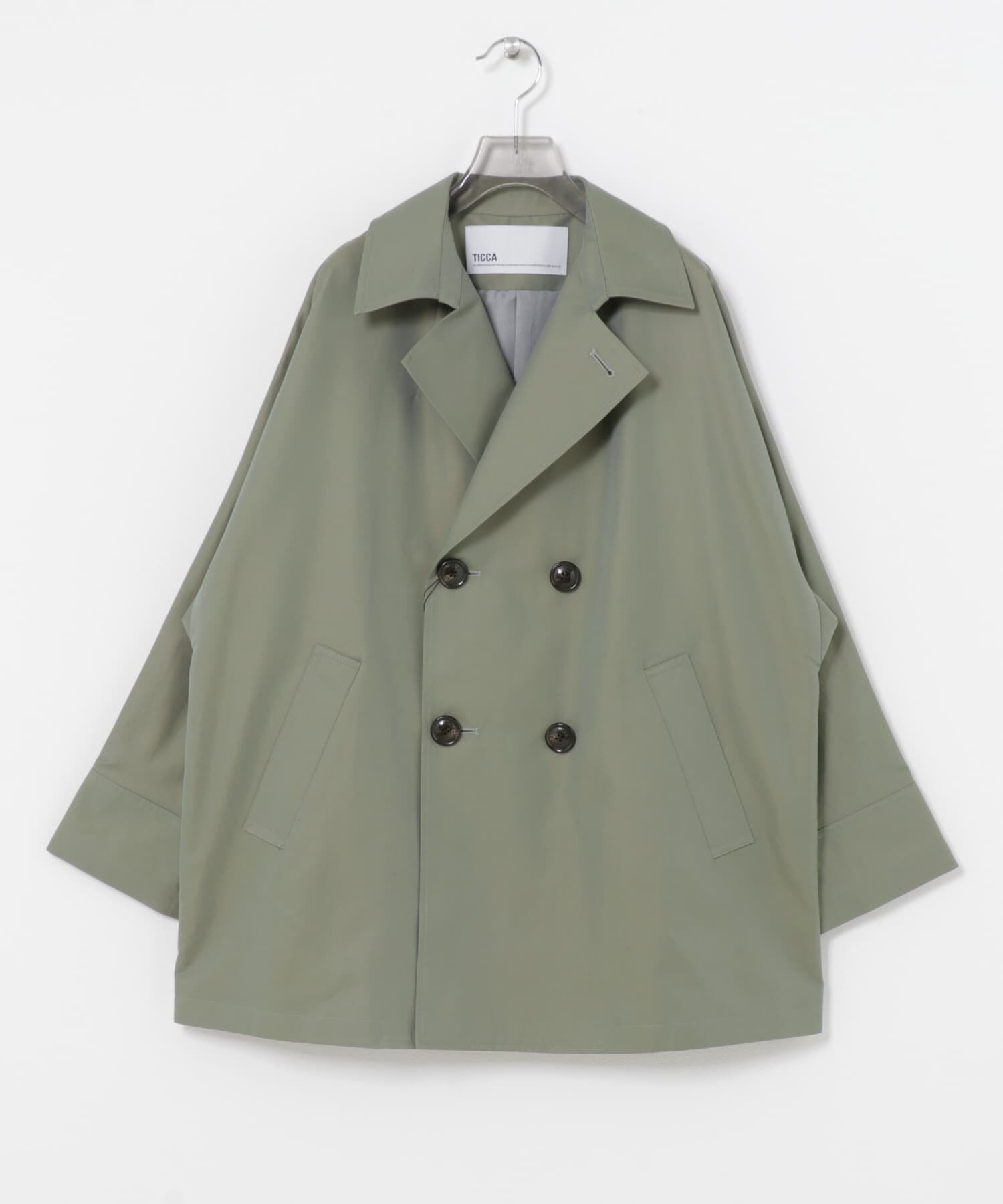 URBAN RESEARCH「TICCA　MINI テントトレンチコート」|トレンチコート|ライトカーキ