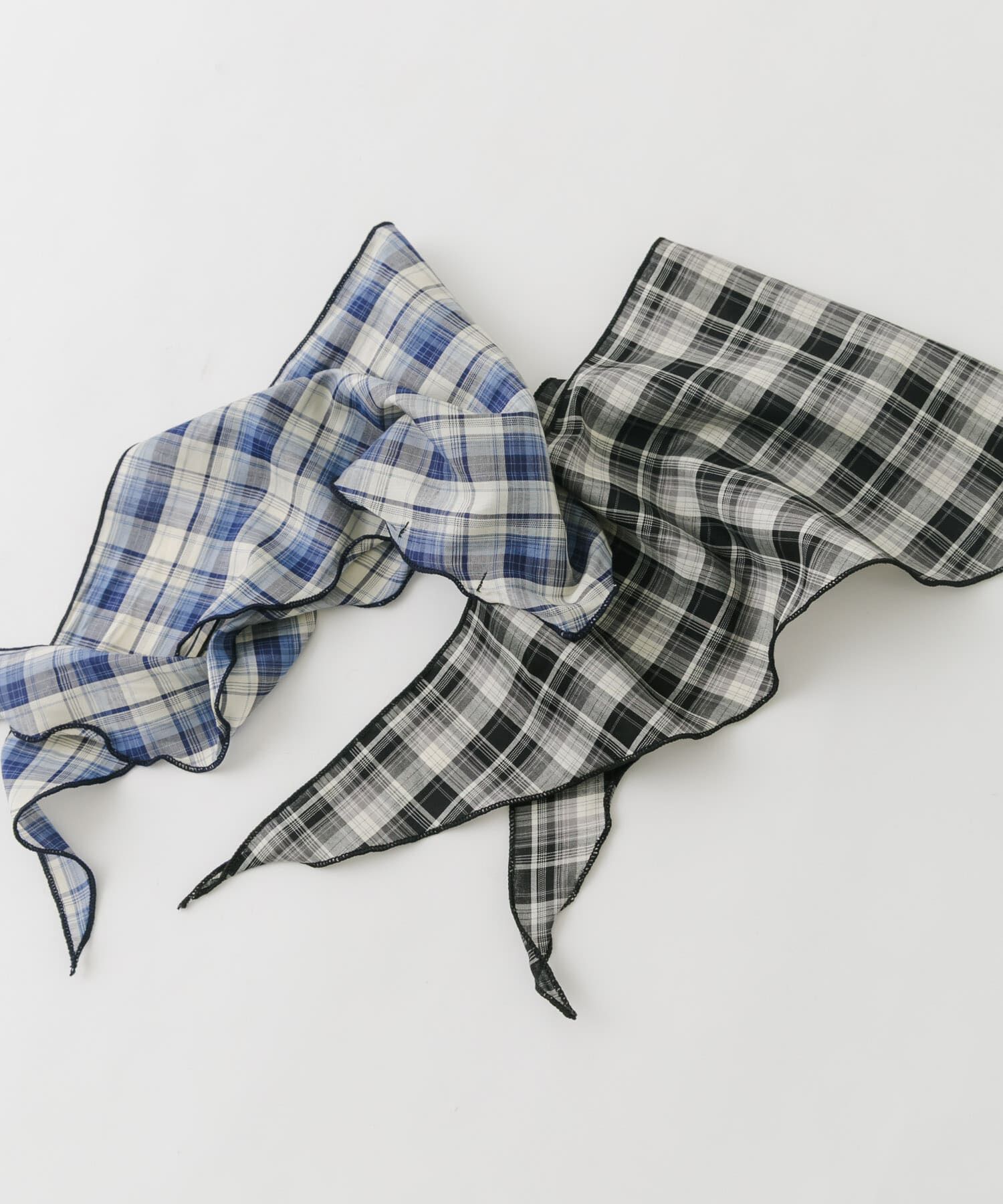 SMELLY「チェックサンカクスカーフ」|バンダナ・スカーフ|