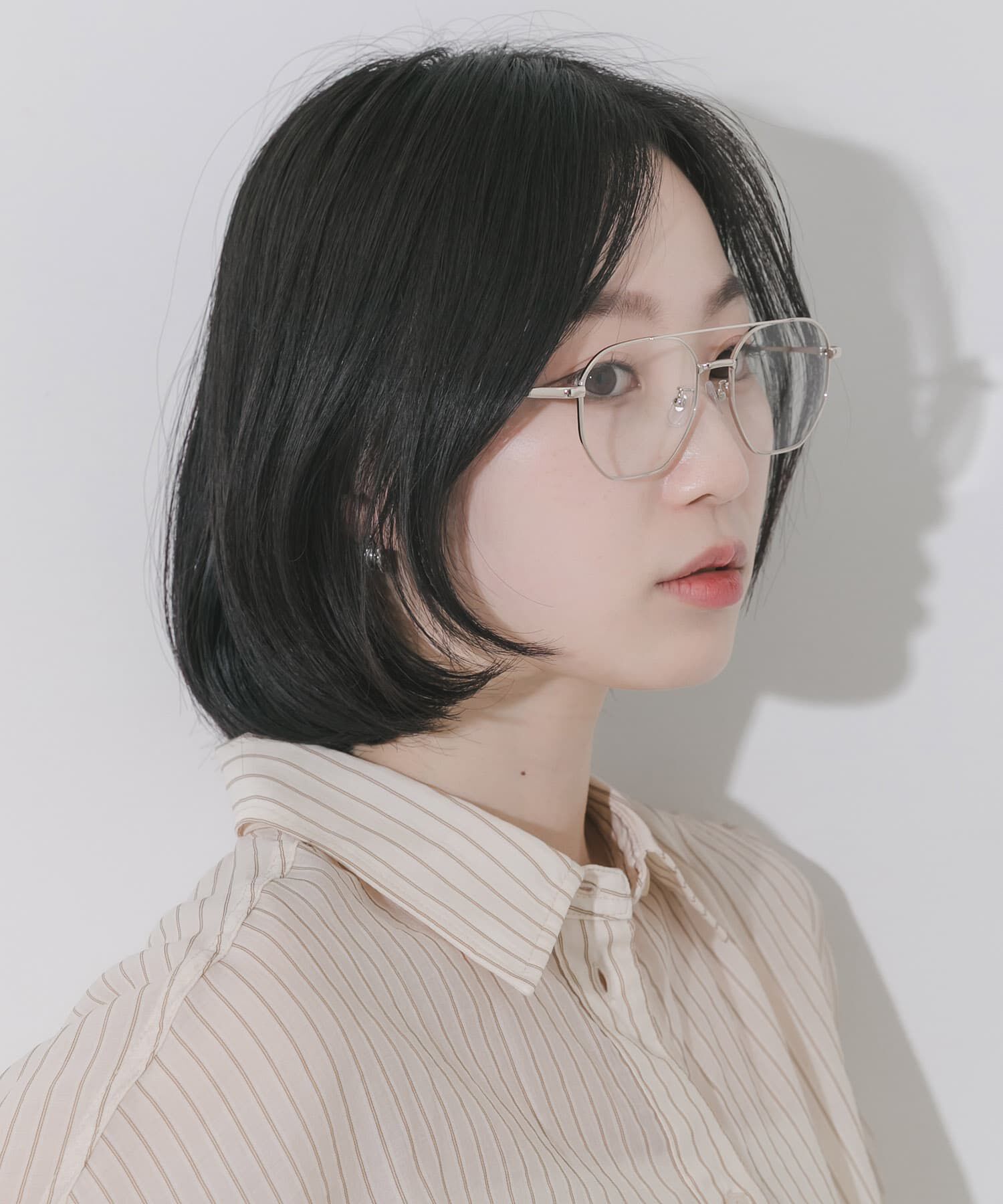 SMELLY「ダブルブリッジダテメガネ」|メガネ|