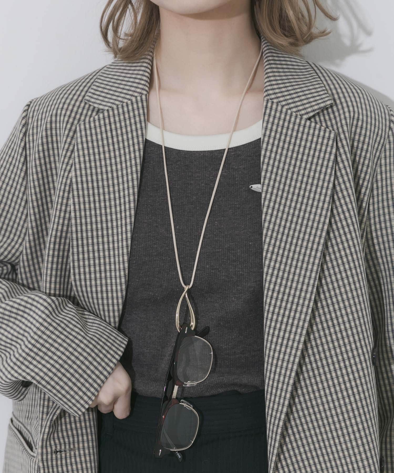 SMELLY「ニュアンスメタルメガネホルダー」|メガネ|ベージュ