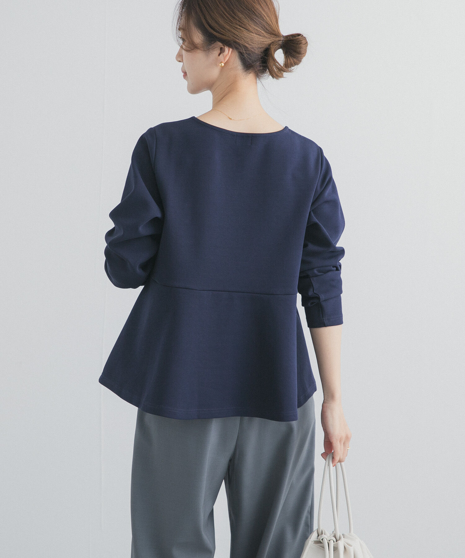 URBAN RESEARCH DOORS「ポンチペプラムプルオーバー」|Tシャツ・カットソー|