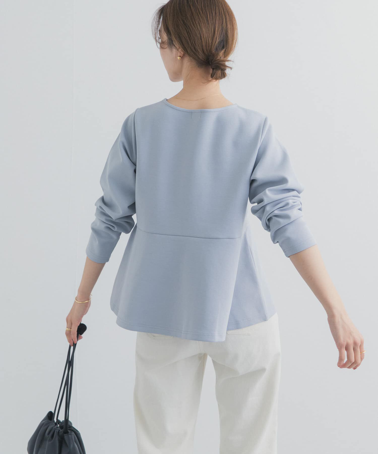 URBAN RESEARCH DOORS「ポンチペプラムプルオーバー」|Tシャツ・カットソー|