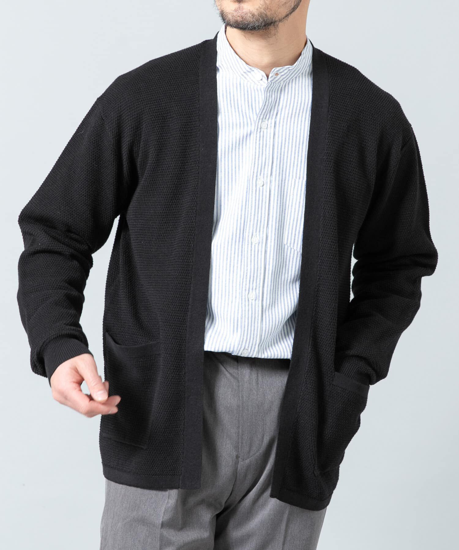 URBAN RESEARCH ROSSO「『WEB限定』変形カノコトッパーニットカーディガン」|カーディガン|