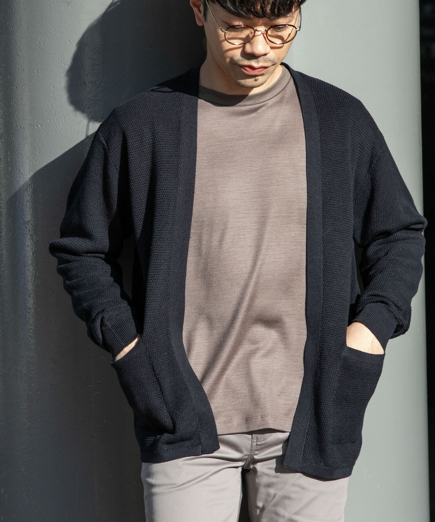 URBAN RESEARCH ROSSO「『WEB限定』変形カノコトッパーニットカーディガン」|カーディガン|