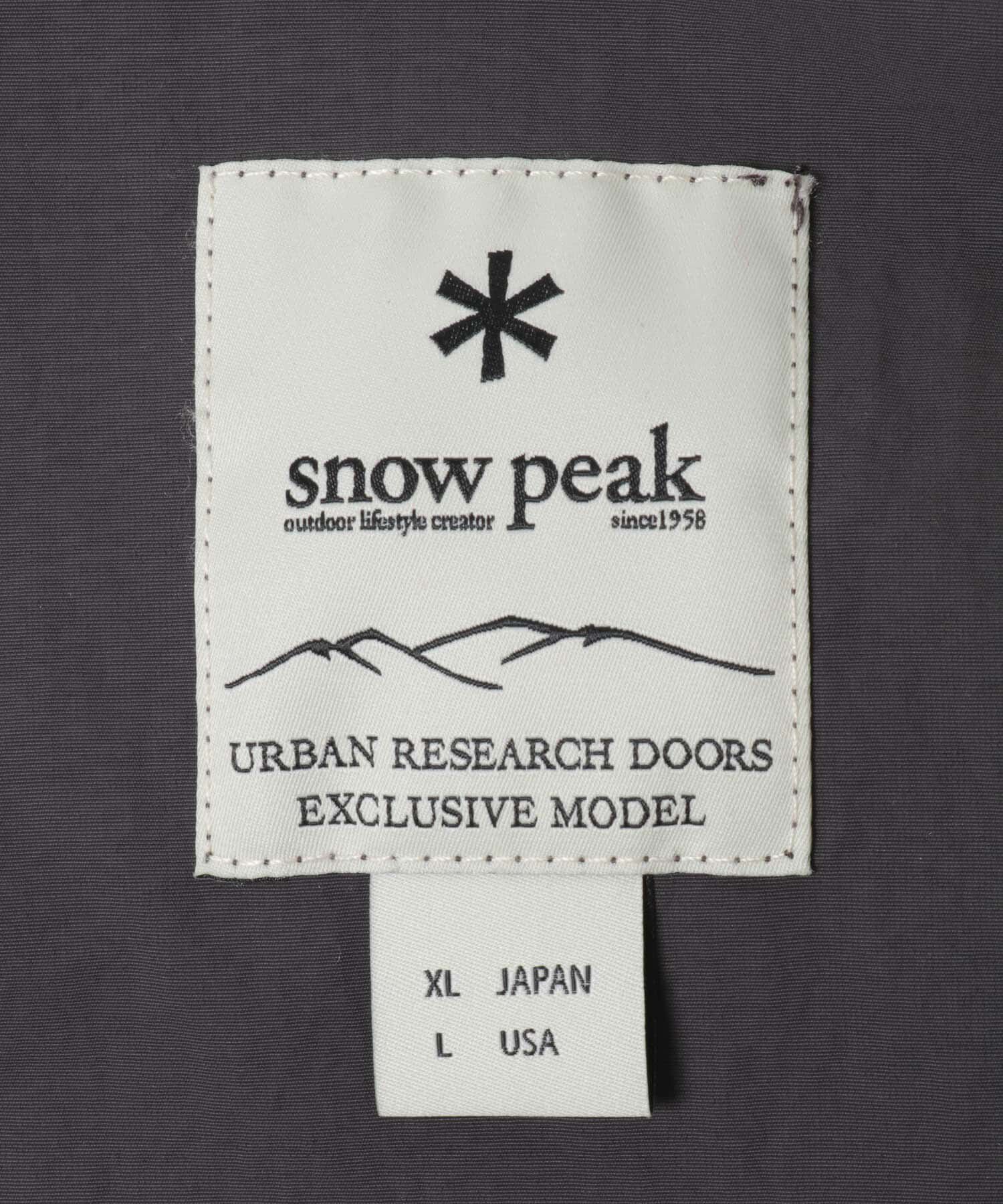 URBAN RESEARCH DOORS「『別注』Snow Peak Apparel&times;DOORS　NYLON WASHER PARKA」|アウトドア|