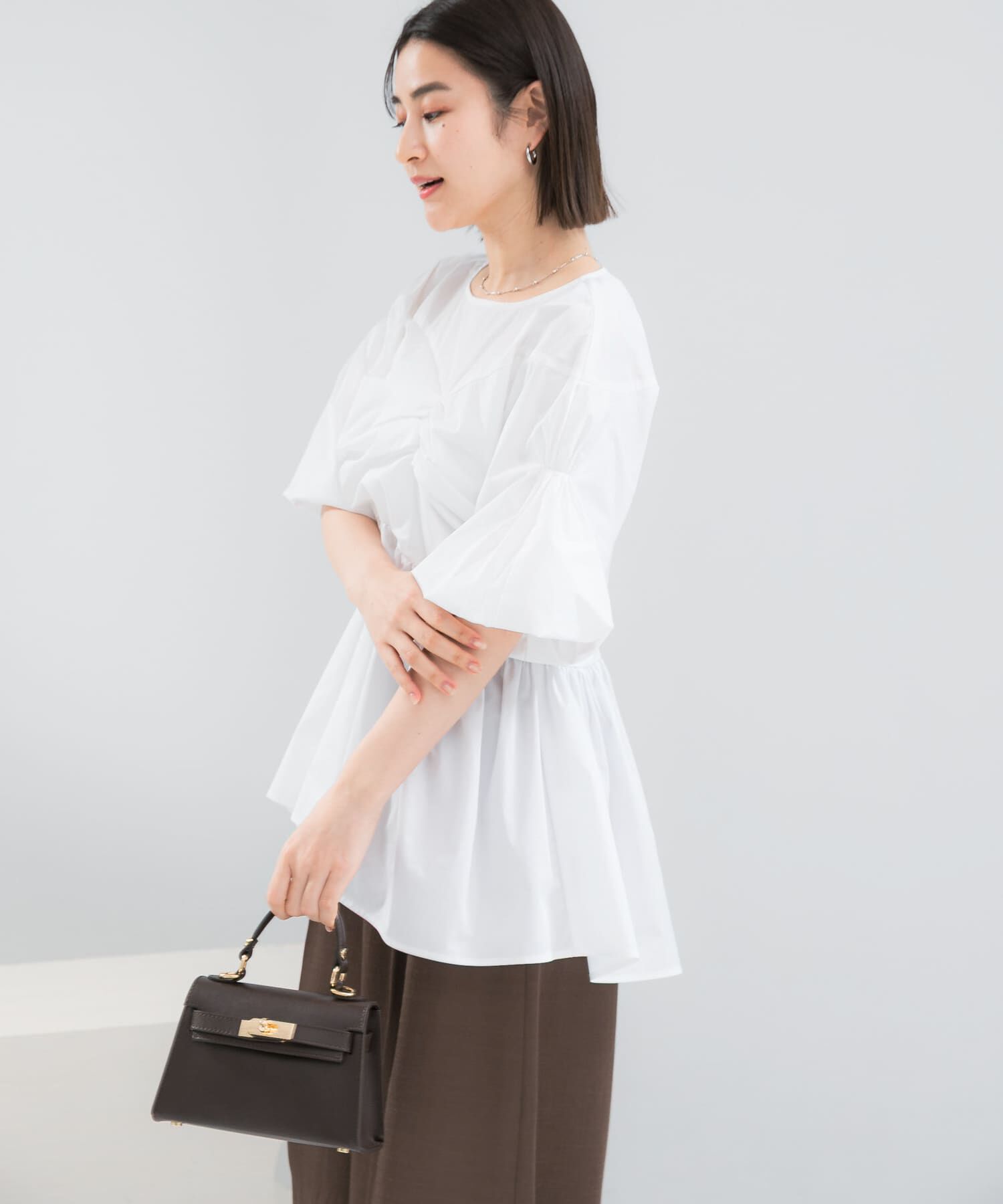 URBAN RESEARCH ROSSO「『別注』ELENDEEK&times;ROSSO　GATHER BLOUSE」|シャツ・ブラウス|