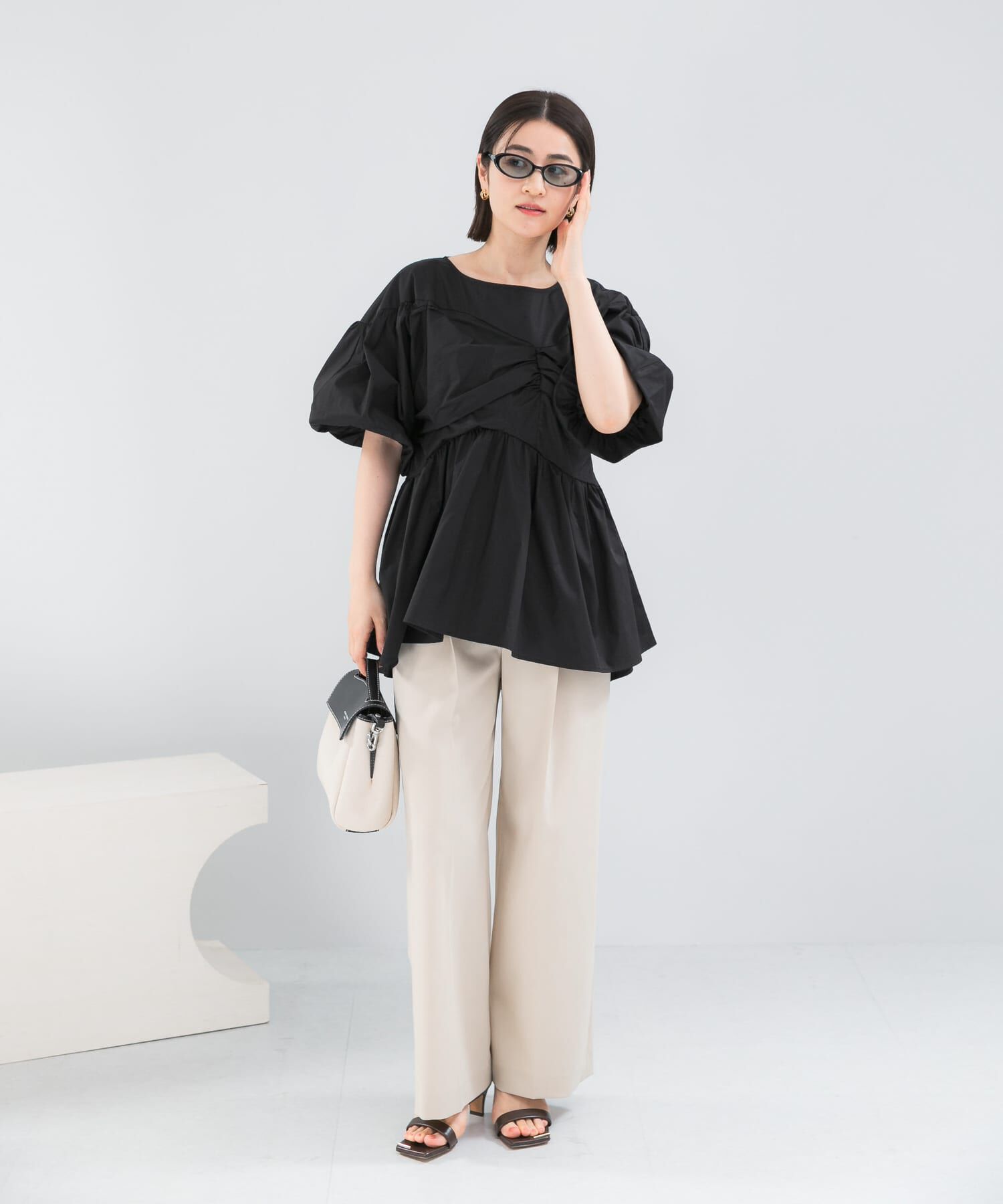 URBAN RESEARCH ROSSO「『別注』ELENDEEK&times;ROSSO　GATHER BLOUSE」|シャツ・ブラウス|