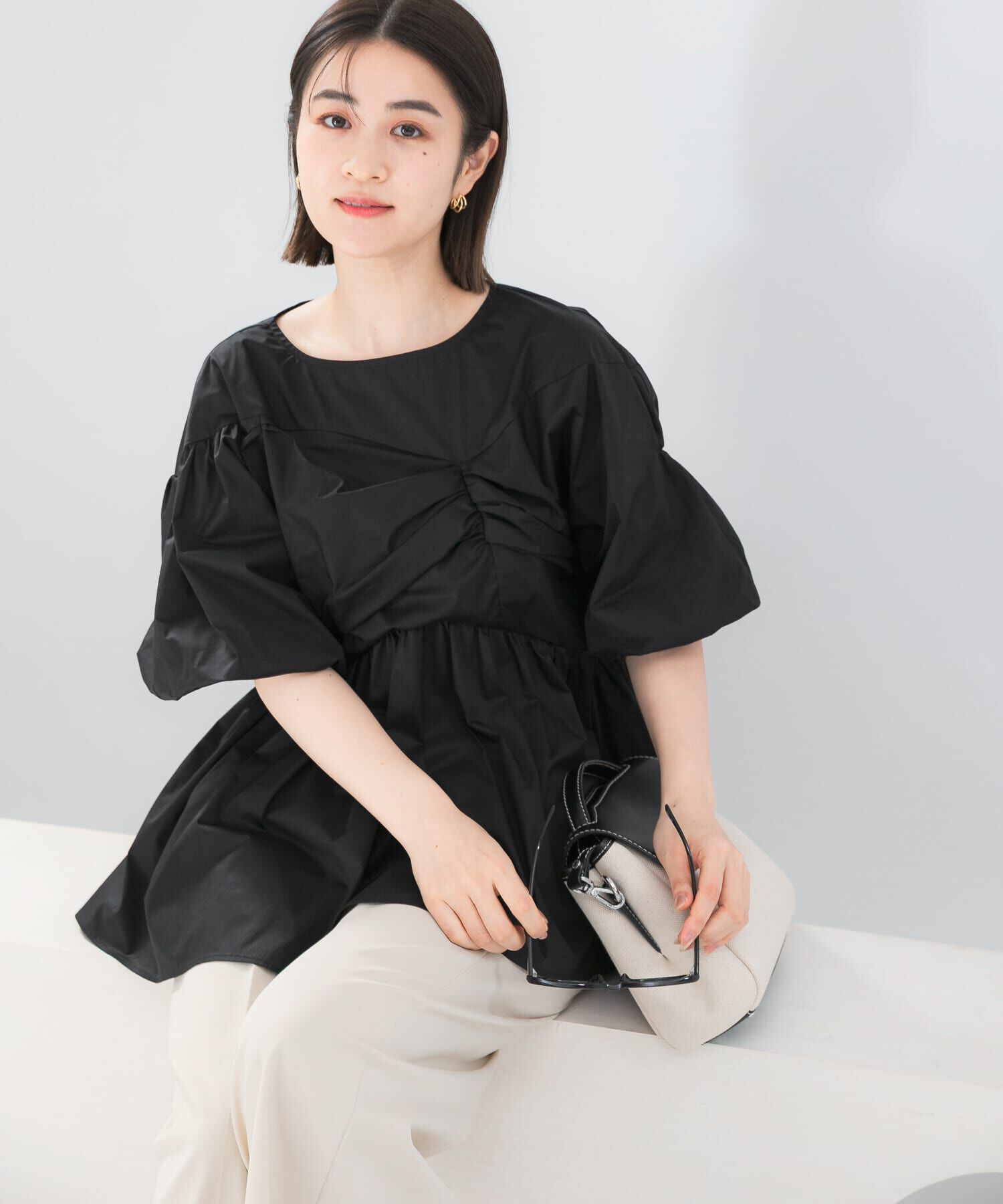 URBAN RESEARCH ROSSO「『別注』ELENDEEK&times;ROSSO　GATHER BLOUSE」|シャツ・ブラウス|