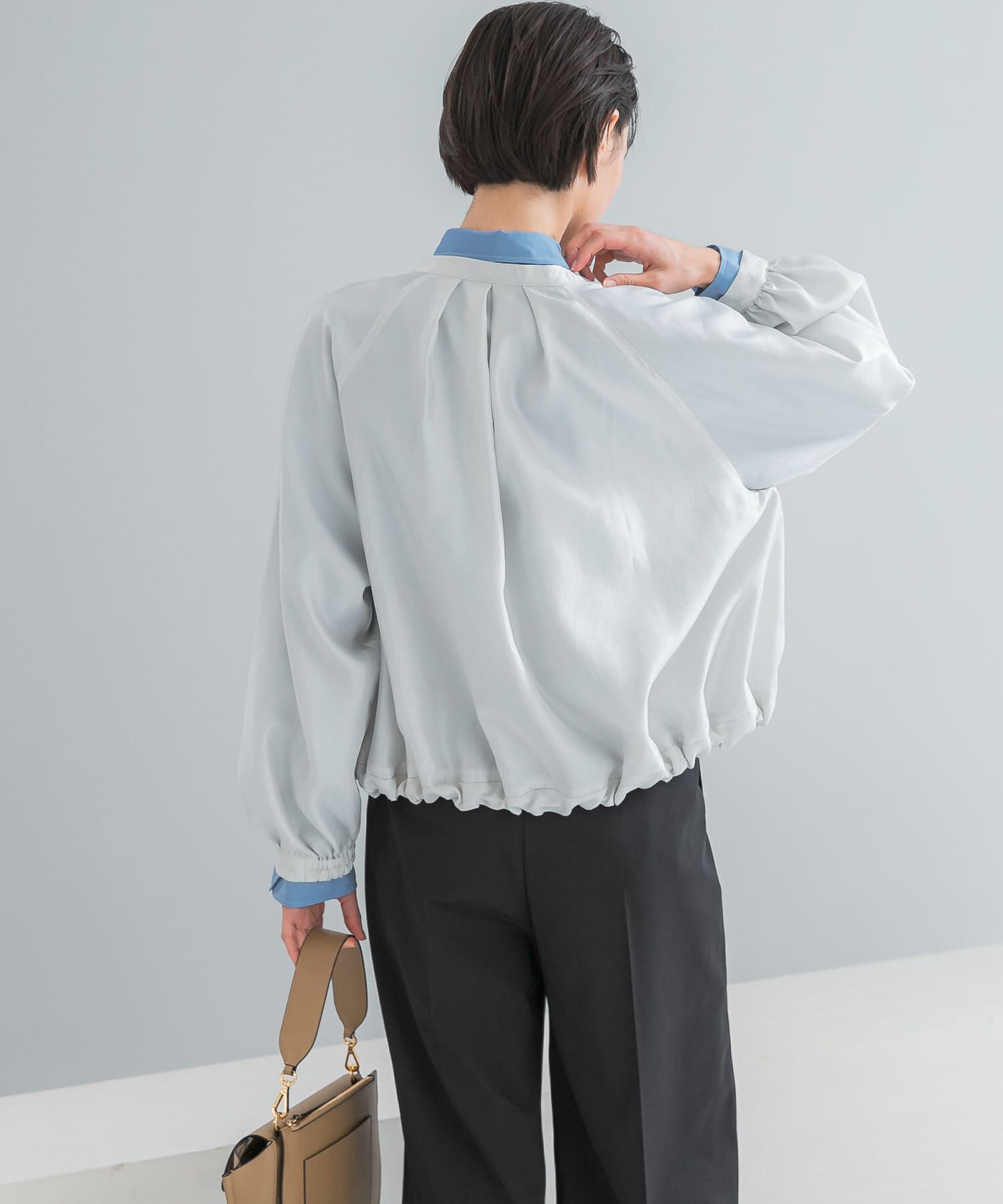 URBAN RESEARCH ROSSO「ビンテージツイルライトブルゾン」|ブルゾン・スタジャン|