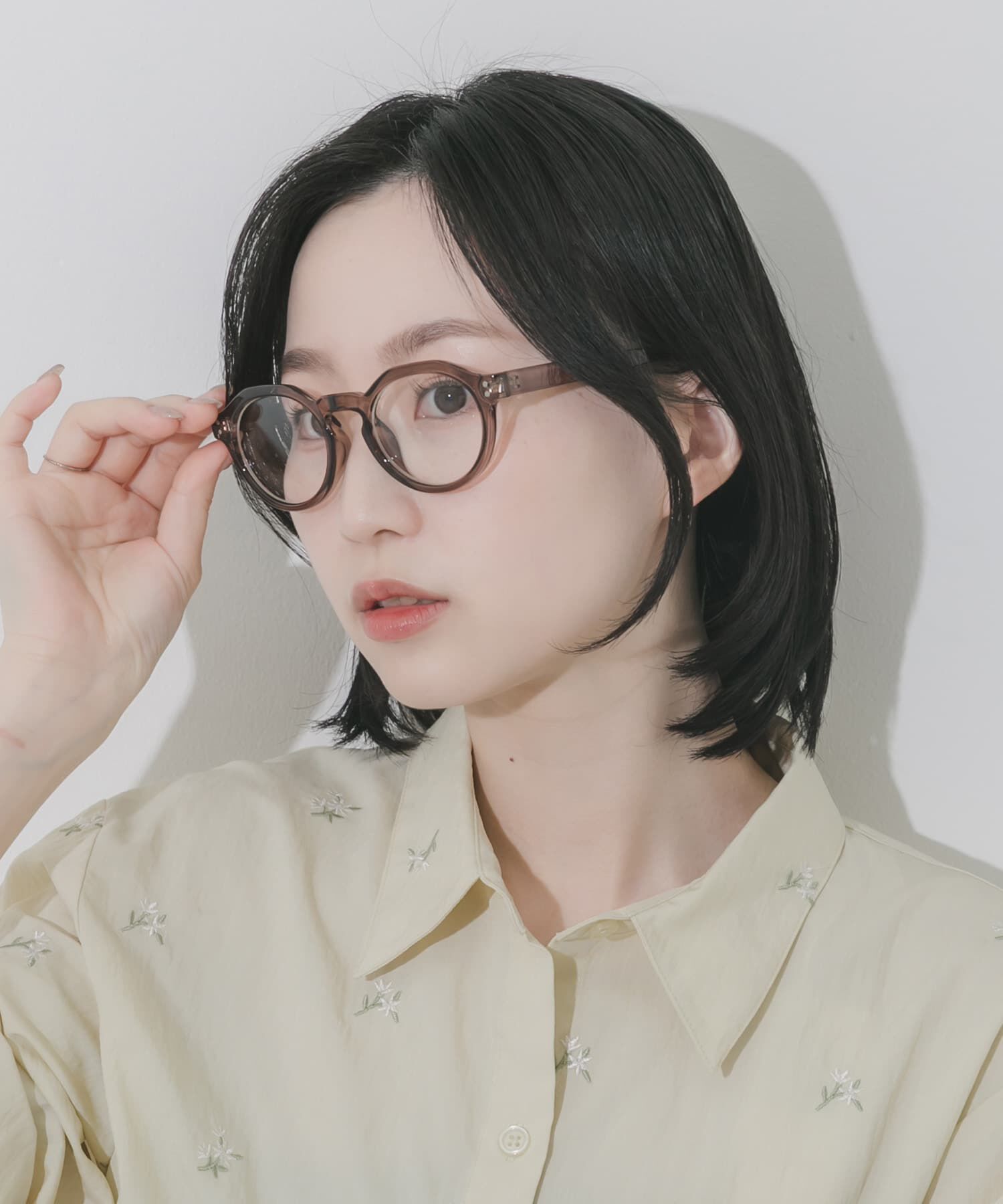 SMELLY「クラウンパントダテメガネ」|メガネ|グレー