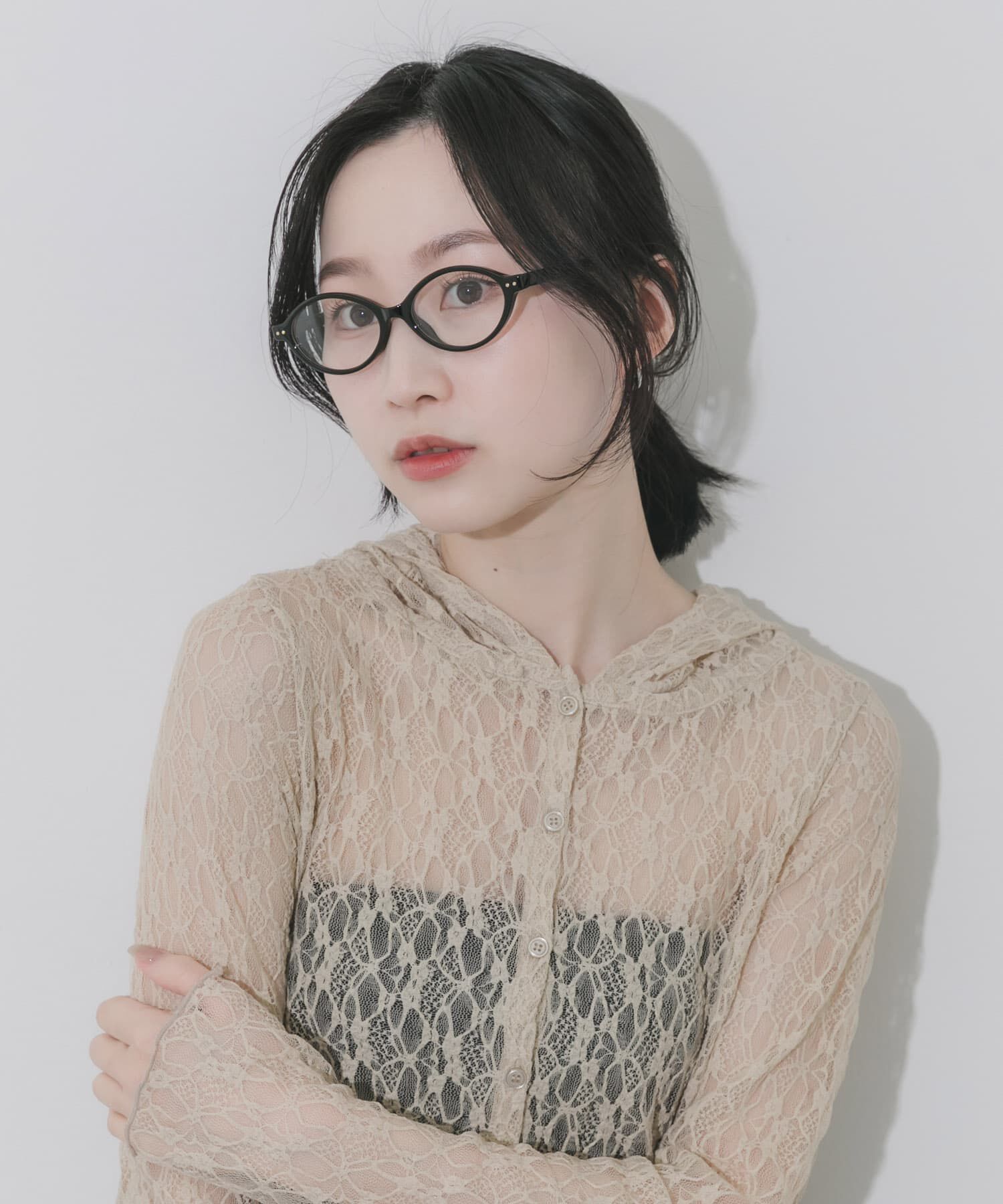 SMELLY「オーバルスリムダテメガネ」|メガネ|